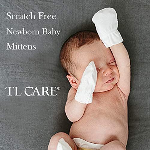 Manoplas para Bebés TL Care 100% Algodón Rosa - 12 Pares