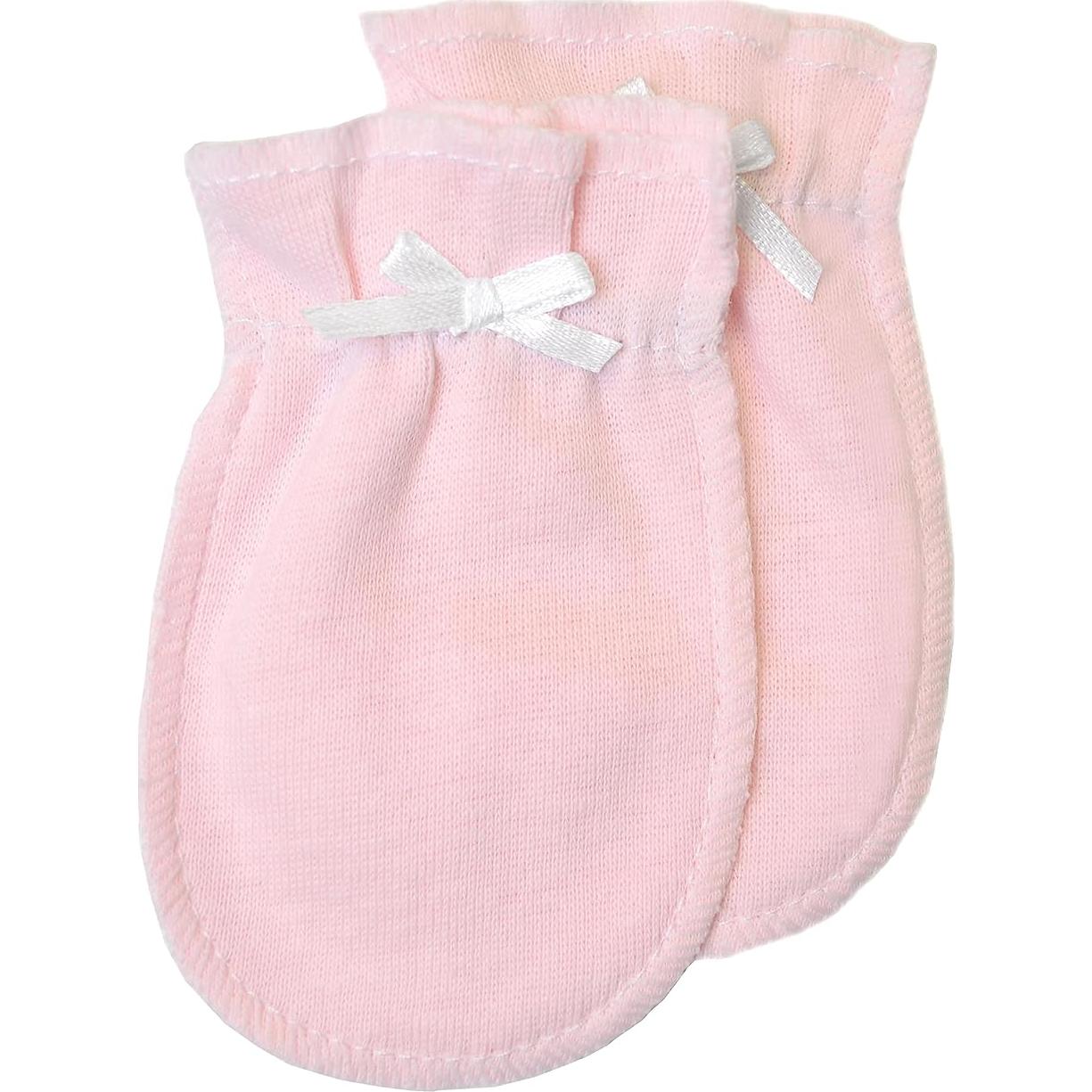 Manoplas para Bebés TL Care 100% Algodón Rosa - 12 Pares