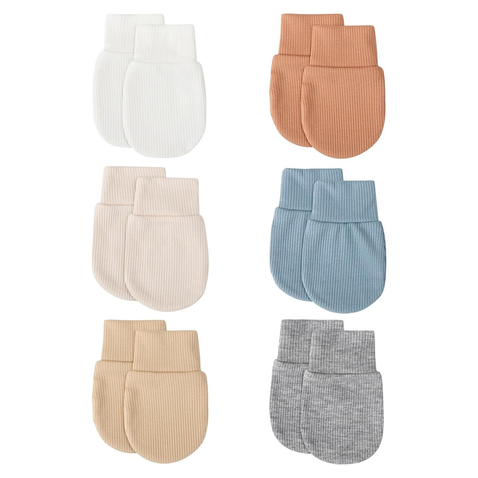 Manoplas para Bebés BQUBO 6 Pares 0-6 Meses Unisex
