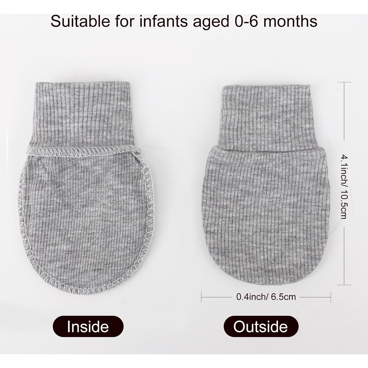 Manoplas para Bebés BQUBO 6 Pares 0-6 Meses Unisex