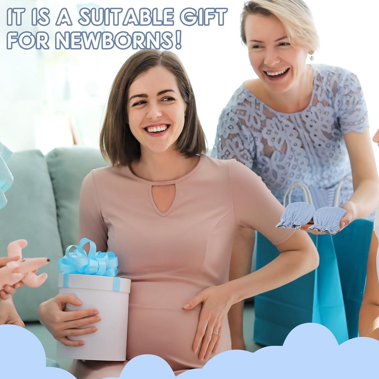 8 Pares Manoplas de Muselina para Bebés 0-6 Meses Algodón