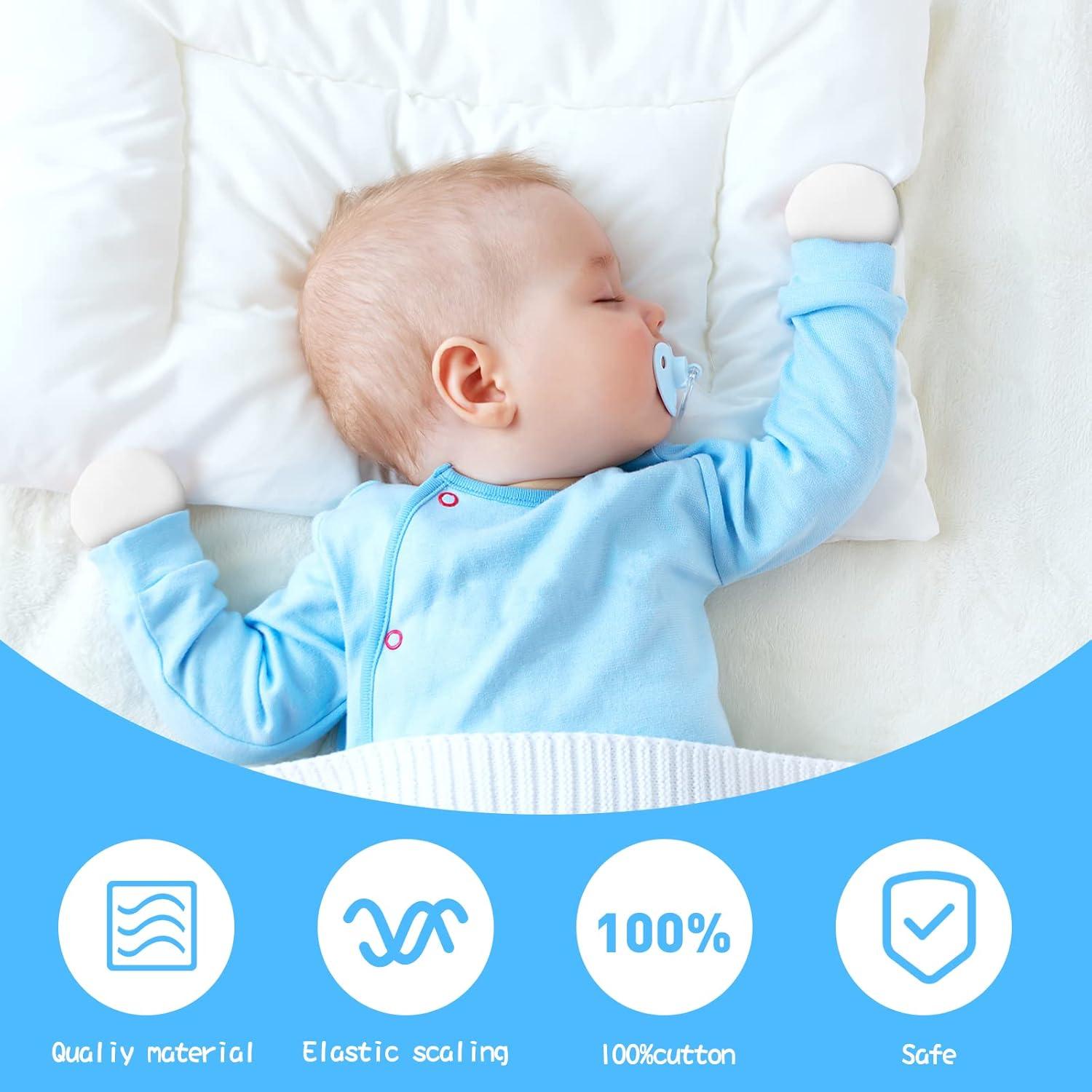 12 Pares Manoplas para Bebés Liwely 100% Algodón Unisex