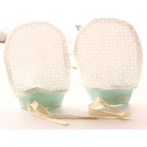 Guantes de Algodón para Bebés 8 Pares Transpirables Ajustables