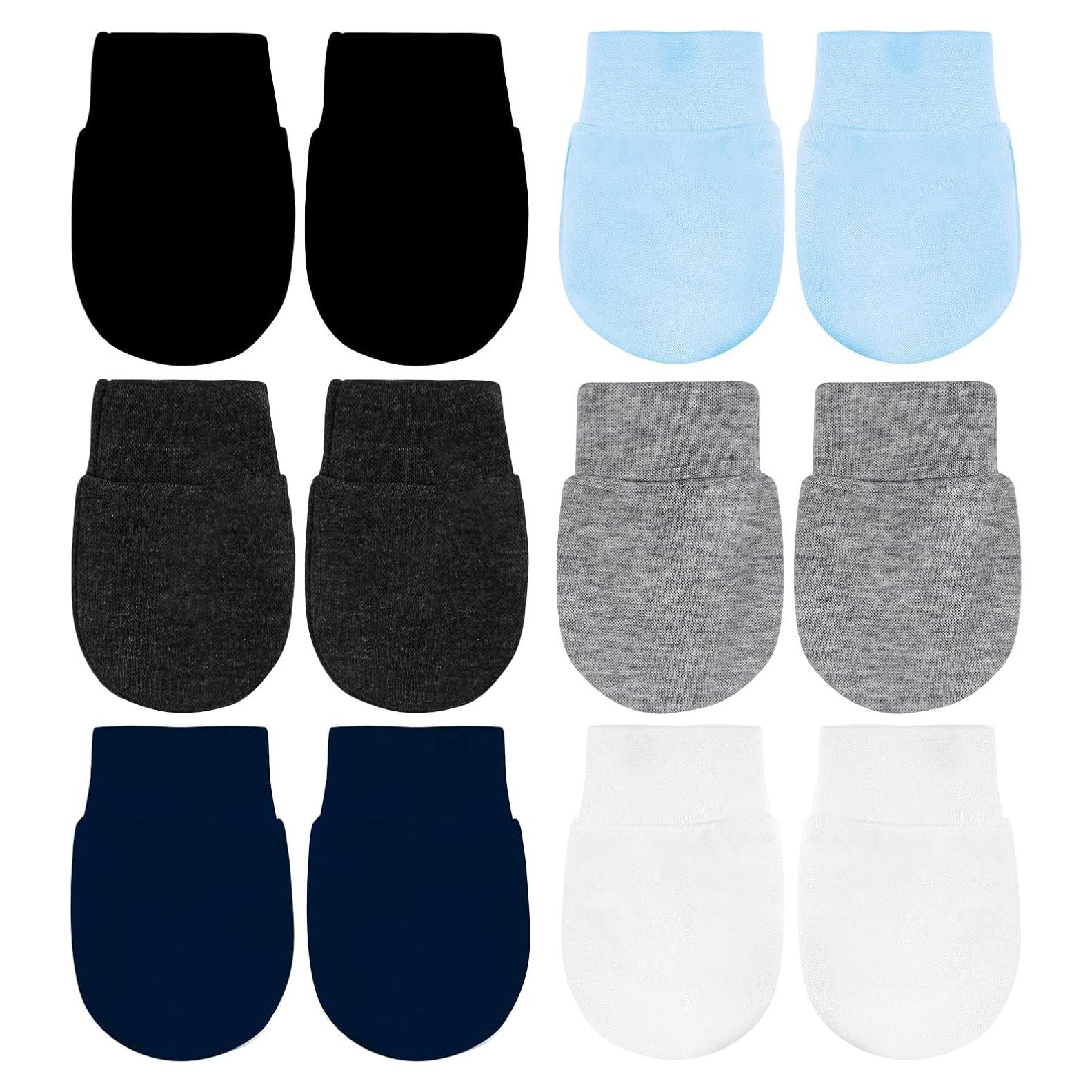 Mitones para Bebés Sin Rasguños 0-6 Meses - 6 Pares