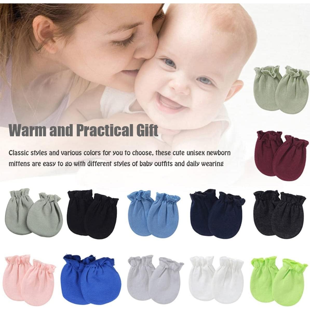 Manoplas para Bebés Recién Nacidos Unisex - Set de 6 Guantes