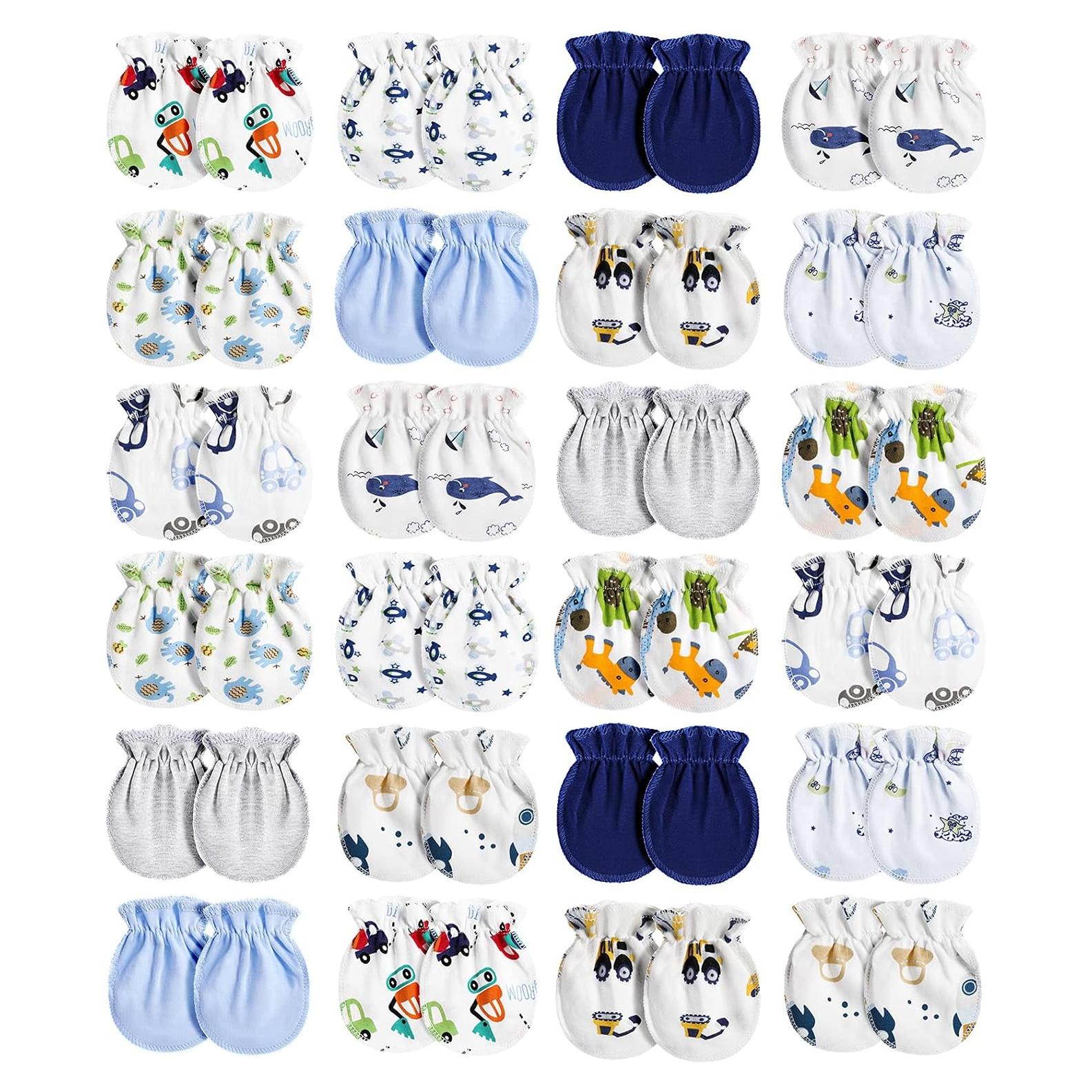 Guantes para Bebés Geyoga 24 Pares Sin Rasguños 0-6 Meses