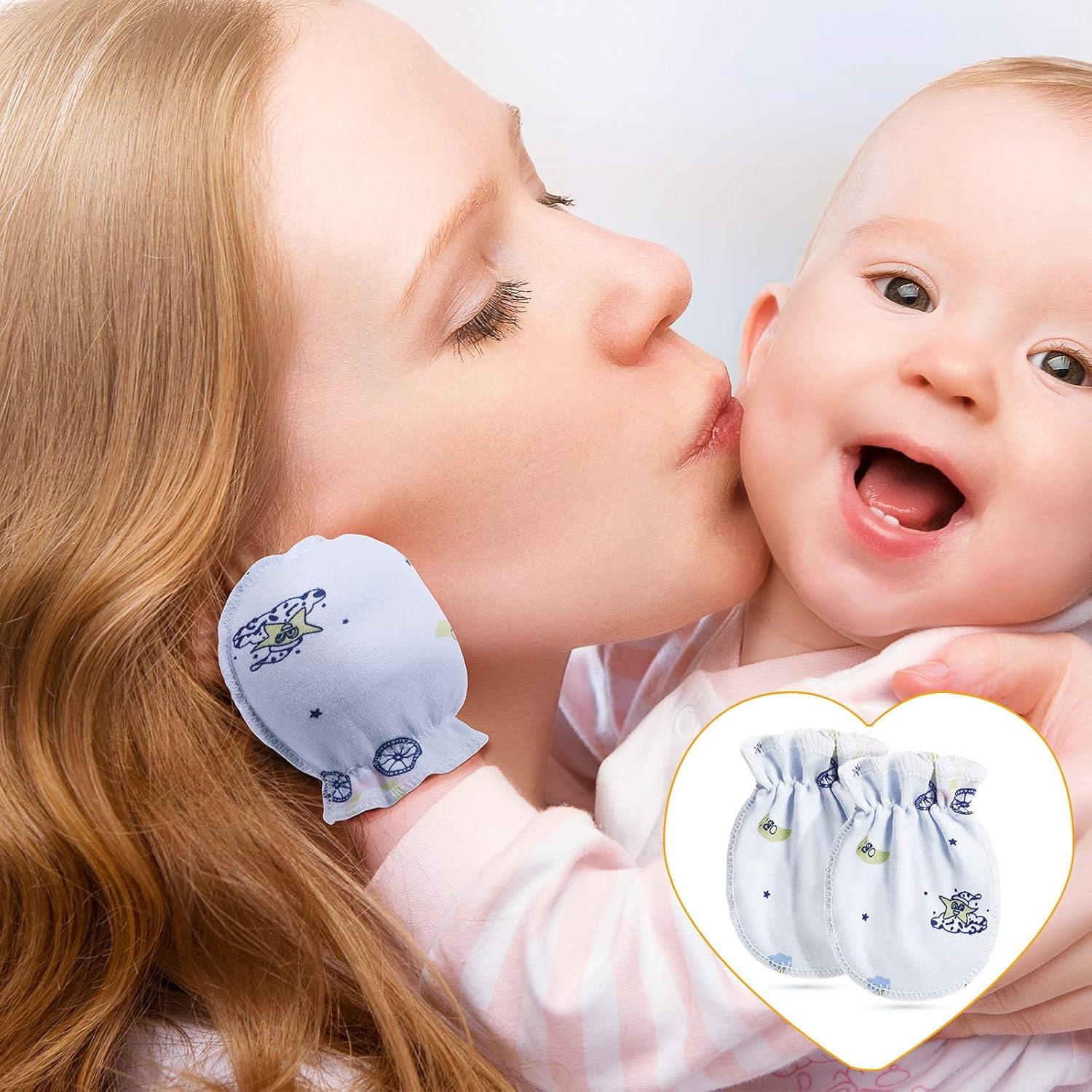 Guantes para Bebés Geyoga 24 Pares Sin Rasguños 0-6 Meses