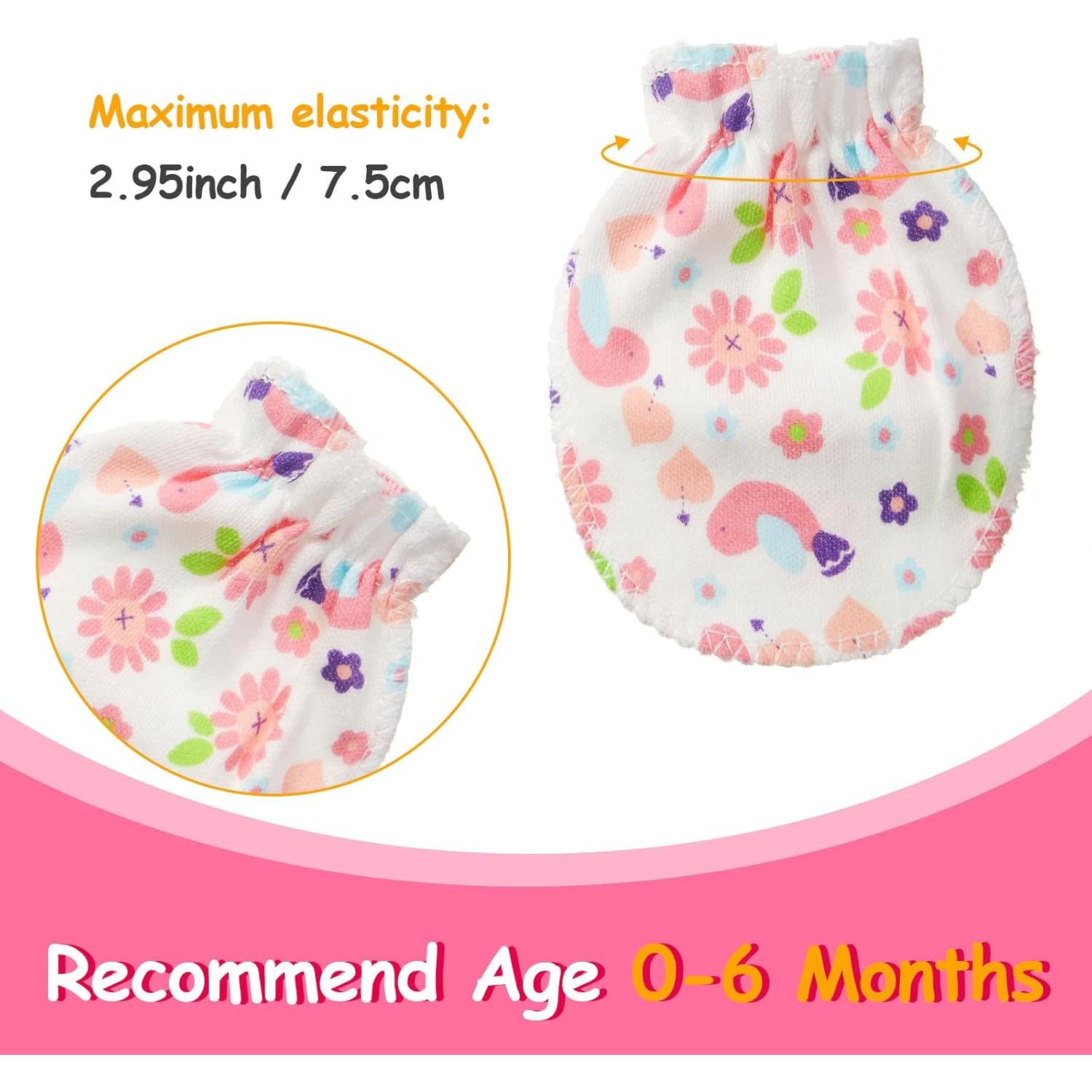 Geyoga 40 Pares Manoplas Bebé Recién Nacido Sin Rasguños