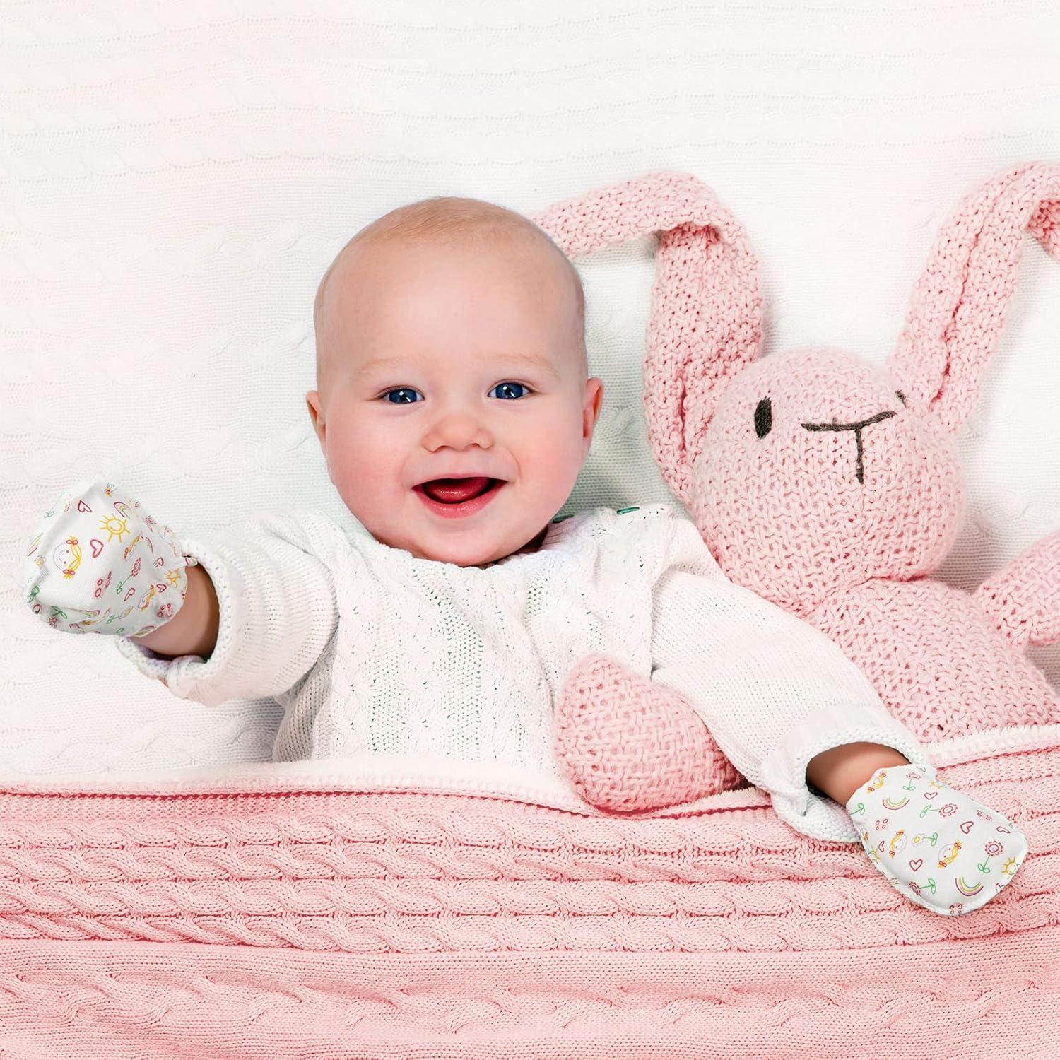 Geyoga 40 Pares Manoplas Bebé Recién Nacido Sin Rasguños