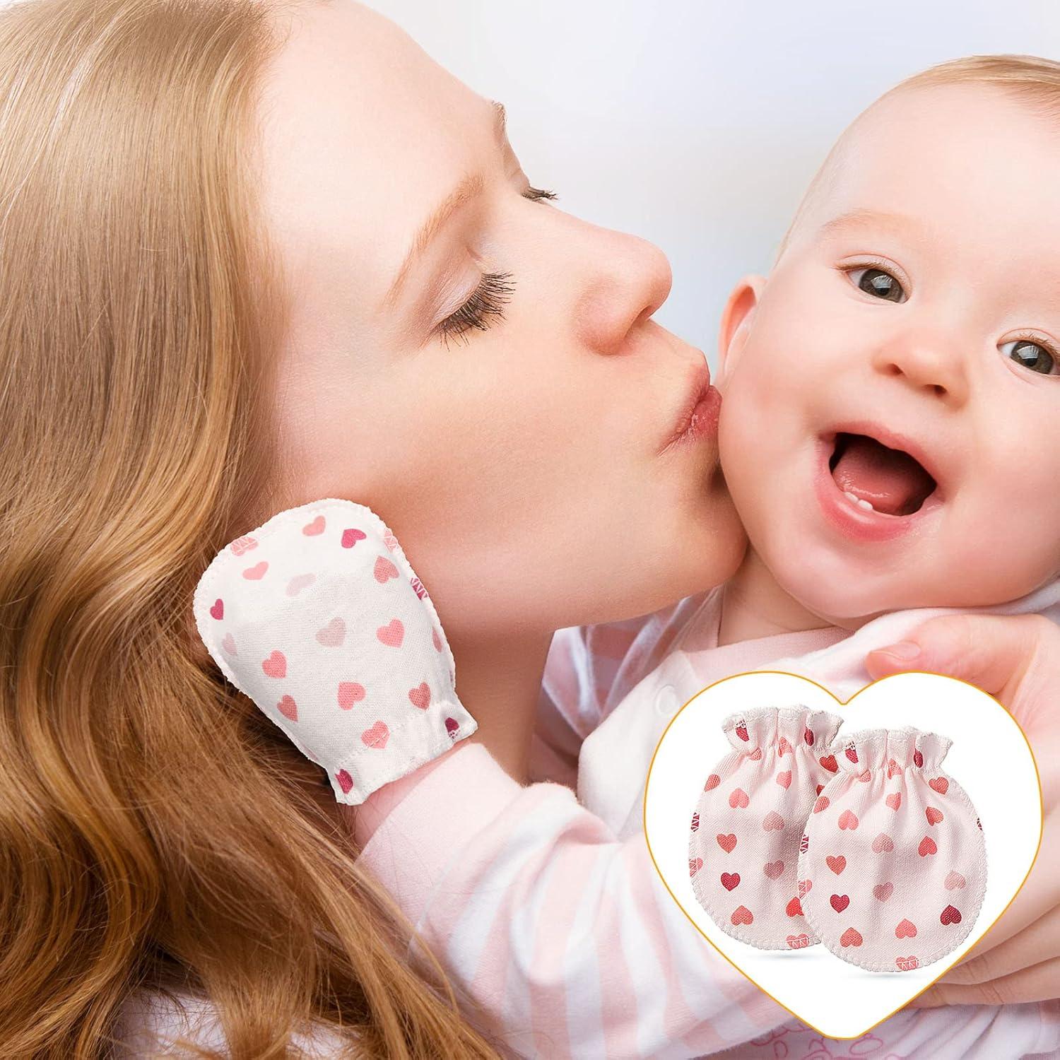 Geyoga 40 Pares Manoplas Bebé Recién Nacido Sin Rasguños