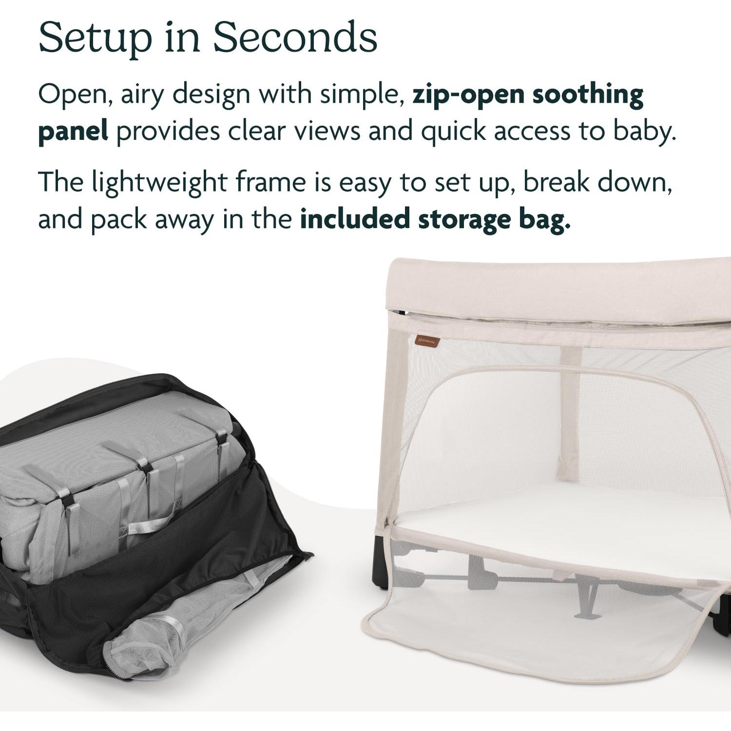 Cuna Portátil UPPAbaby Remi 3-en-1 con Colchón y Funda