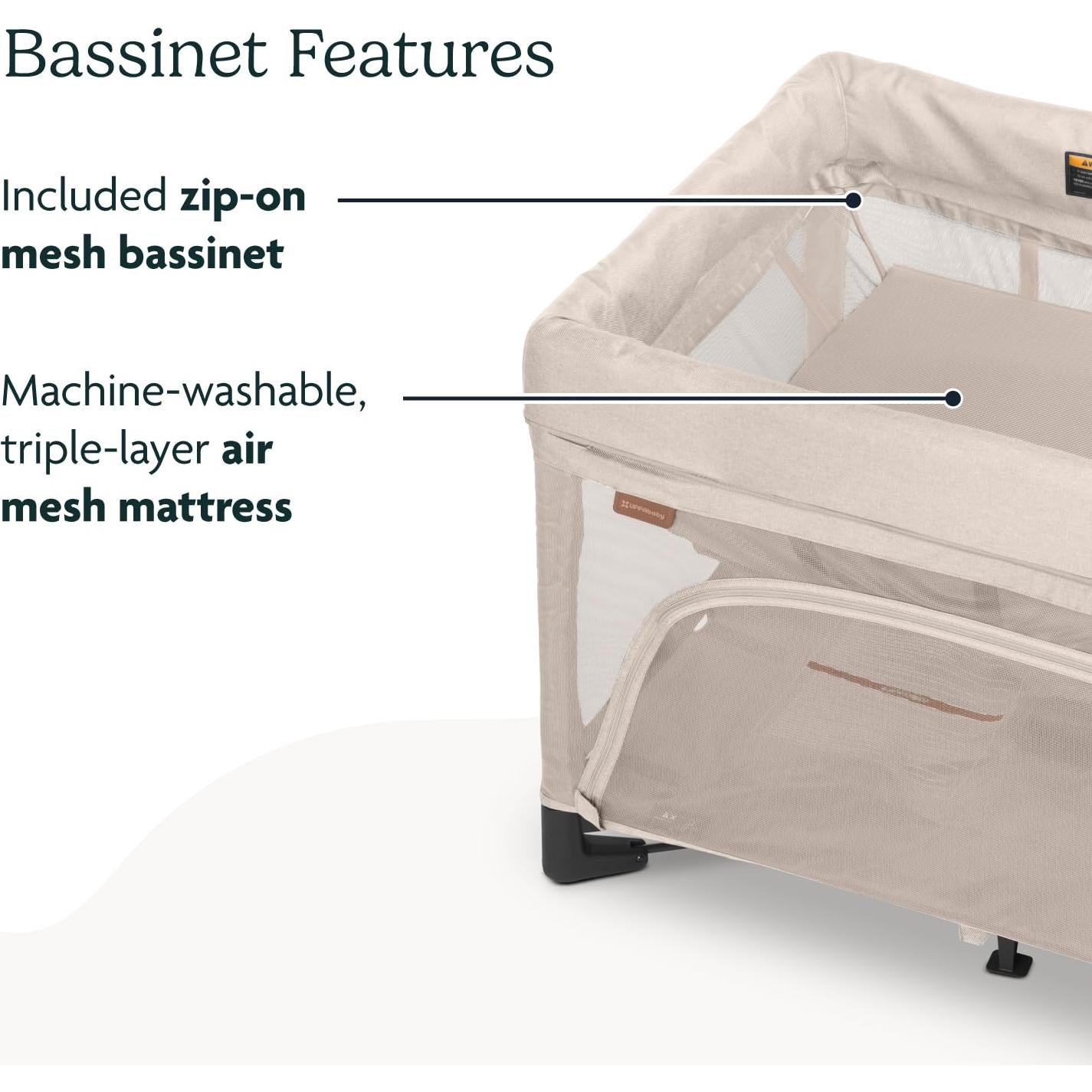 Cuna Portátil UPPAbaby Remi 3-en-1 con Colchón y Funda