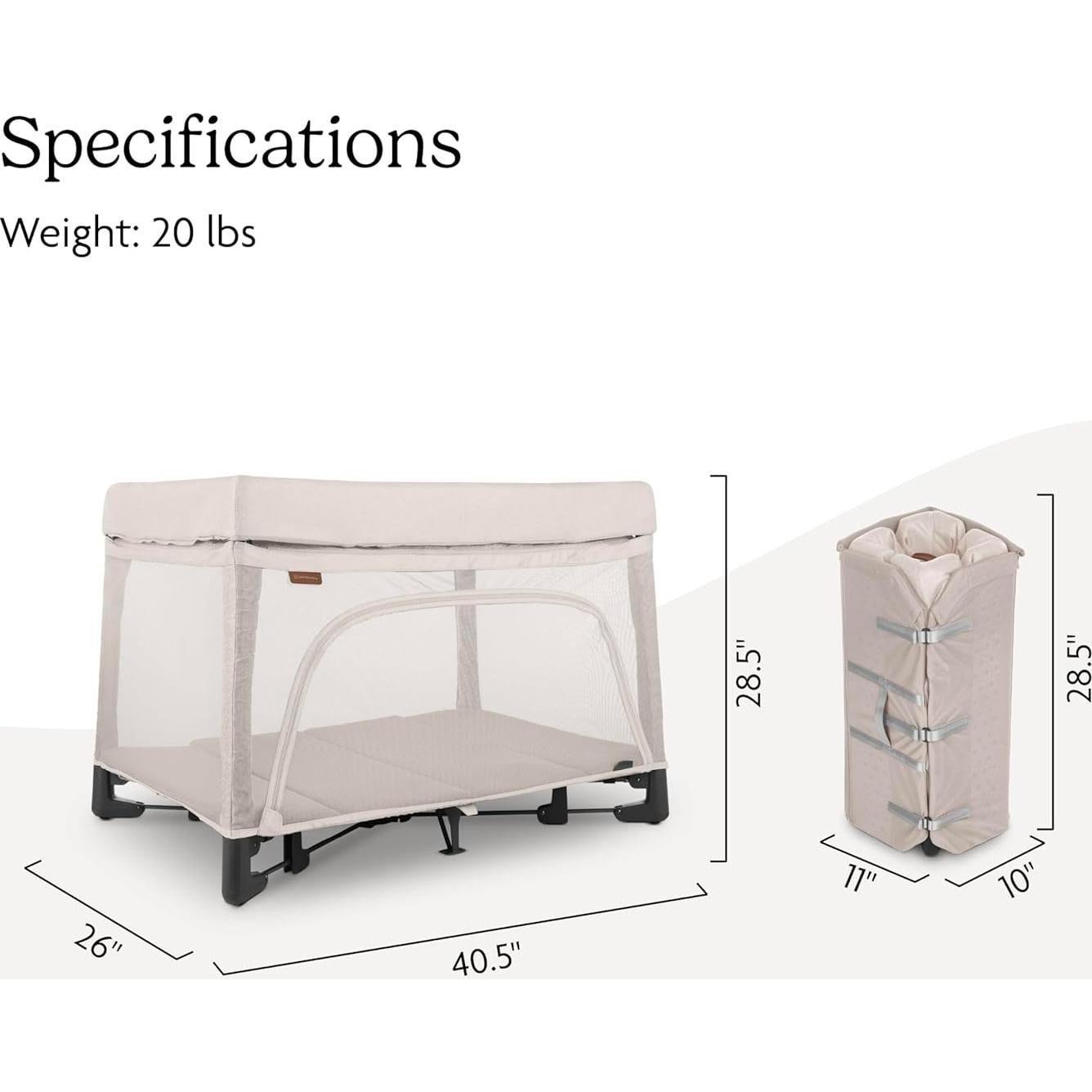 Cuna Portátil UPPAbaby Remi 3-en-1 con Colchón y Funda