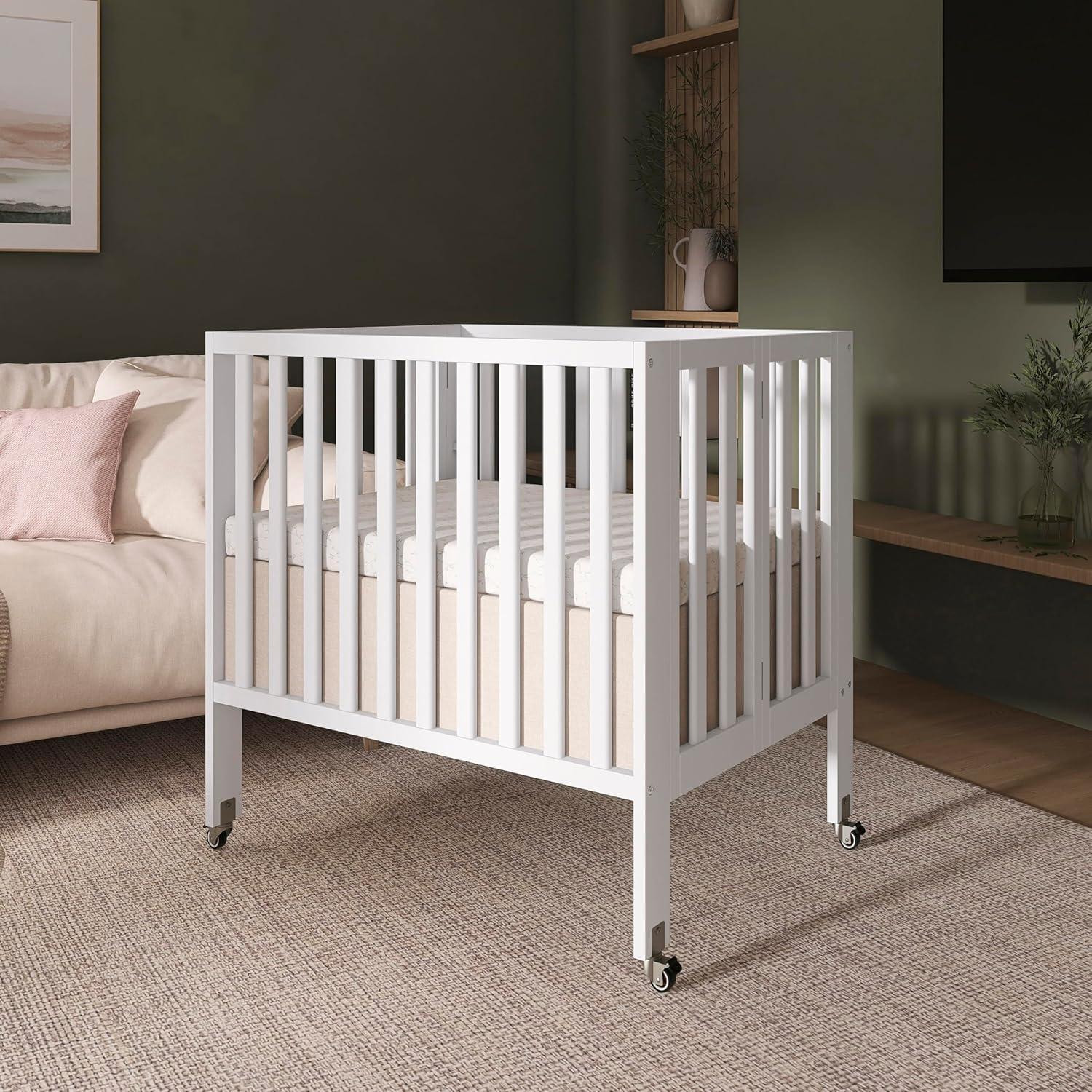 Cuna Plegable Dream On Me Jett Blanca, Ligera y Portátil