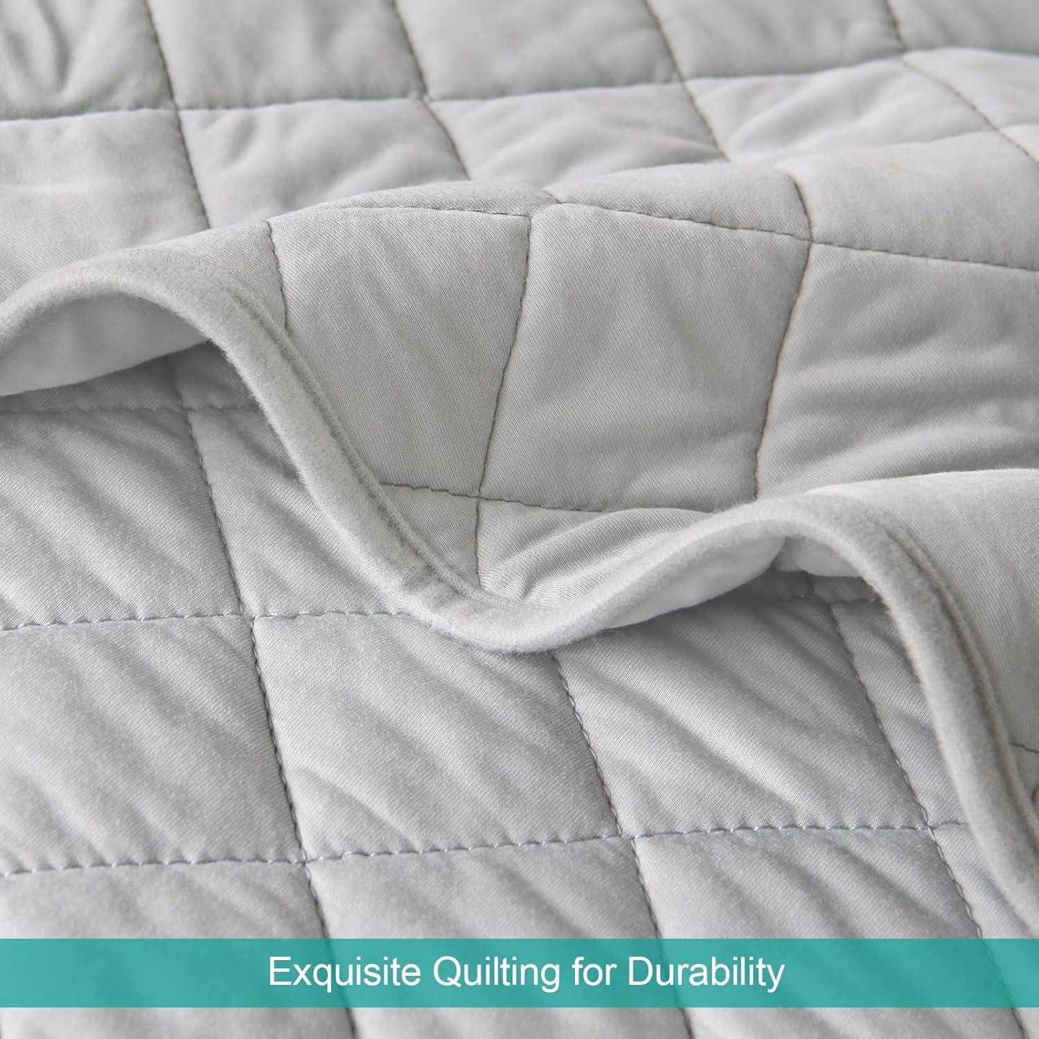 Manta Acolchada Biloban para Bebés 76x102 cm Gris Suave