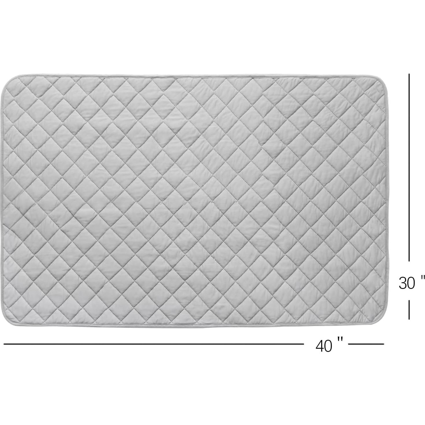 Manta Acolchada Biloban para Bebés 76x102 cm Gris Suave