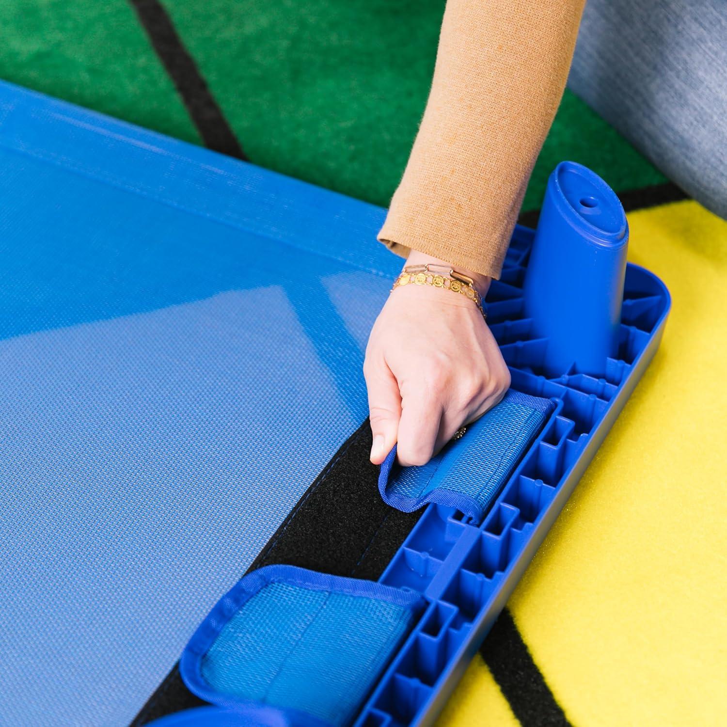 Cuna ECR4Kids Streamline para Niños Pequeños, 101.6 cm, Azul, Paquete de 6