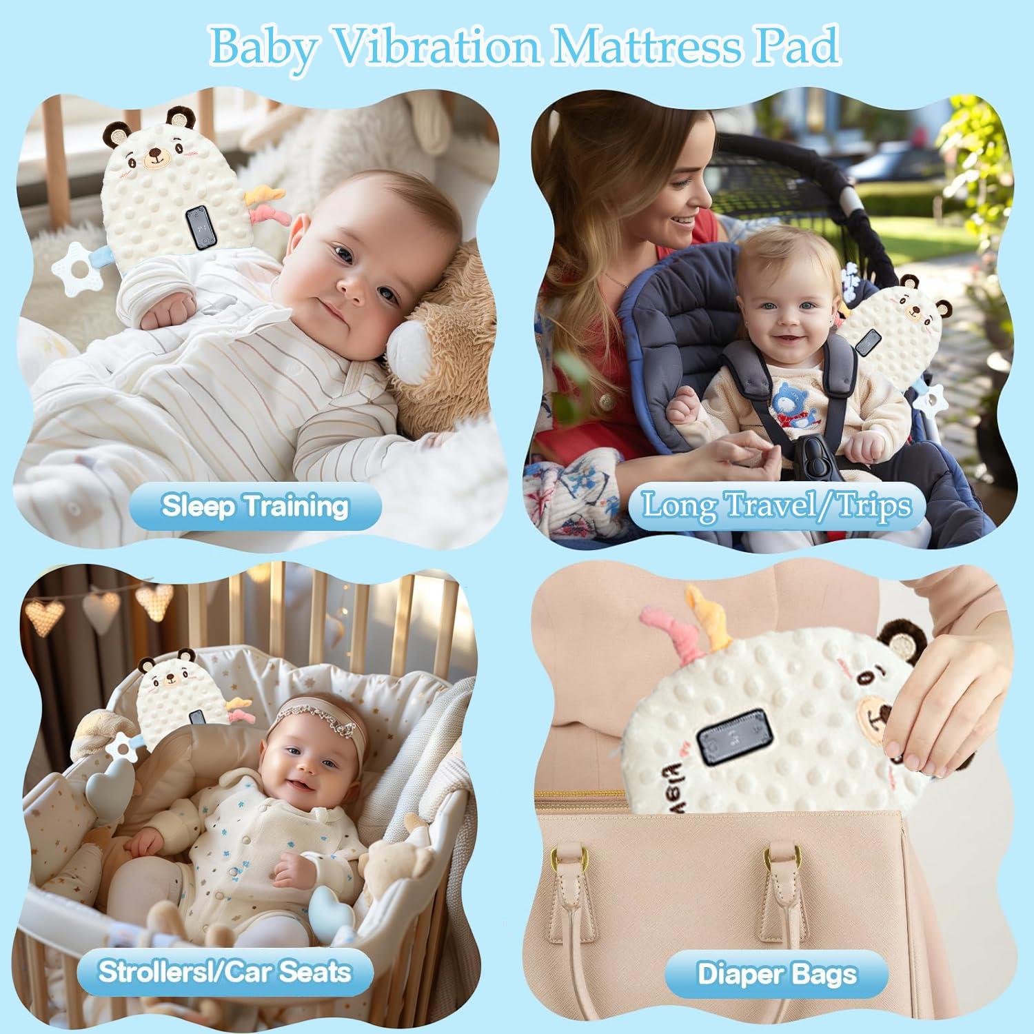 Soporte Vibrante para Bebés Oso - 3 Modos de Vibración