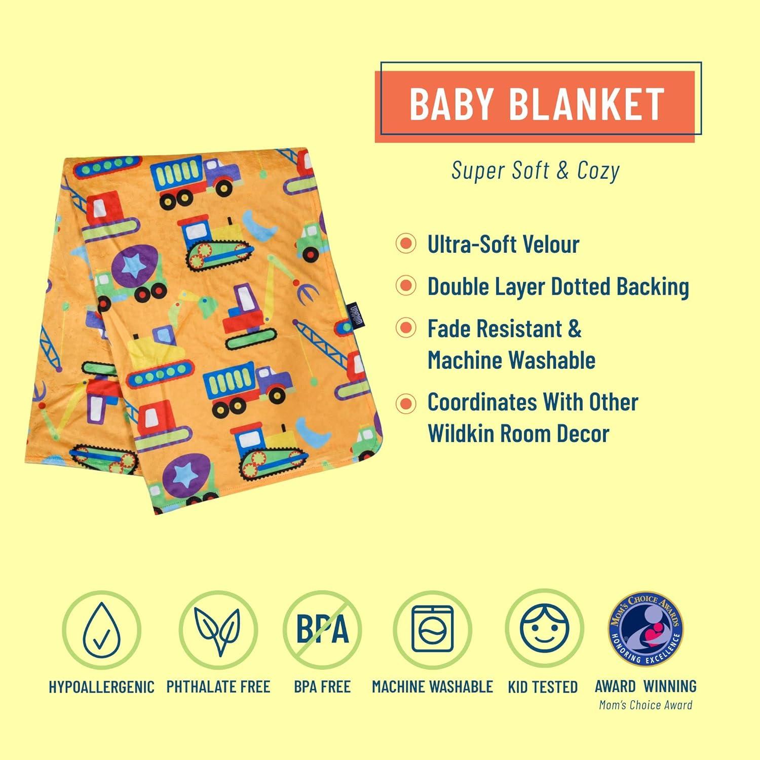 Manta de Bebé de Peluche Wildkin 100% Poliester 100x71 cm