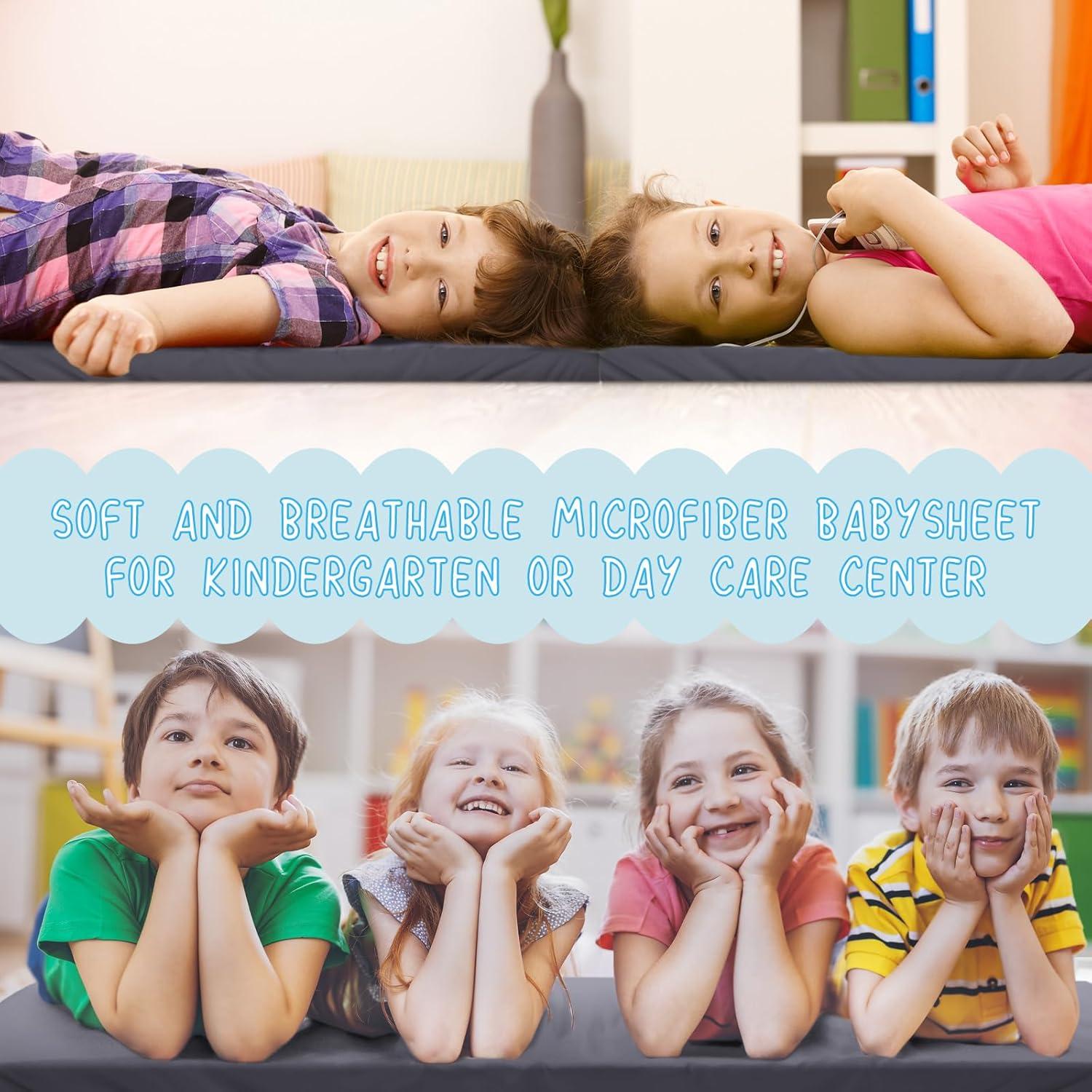 12 Sábanas Ajustadas para Cunas VitalCozy 122x60 cm Gris