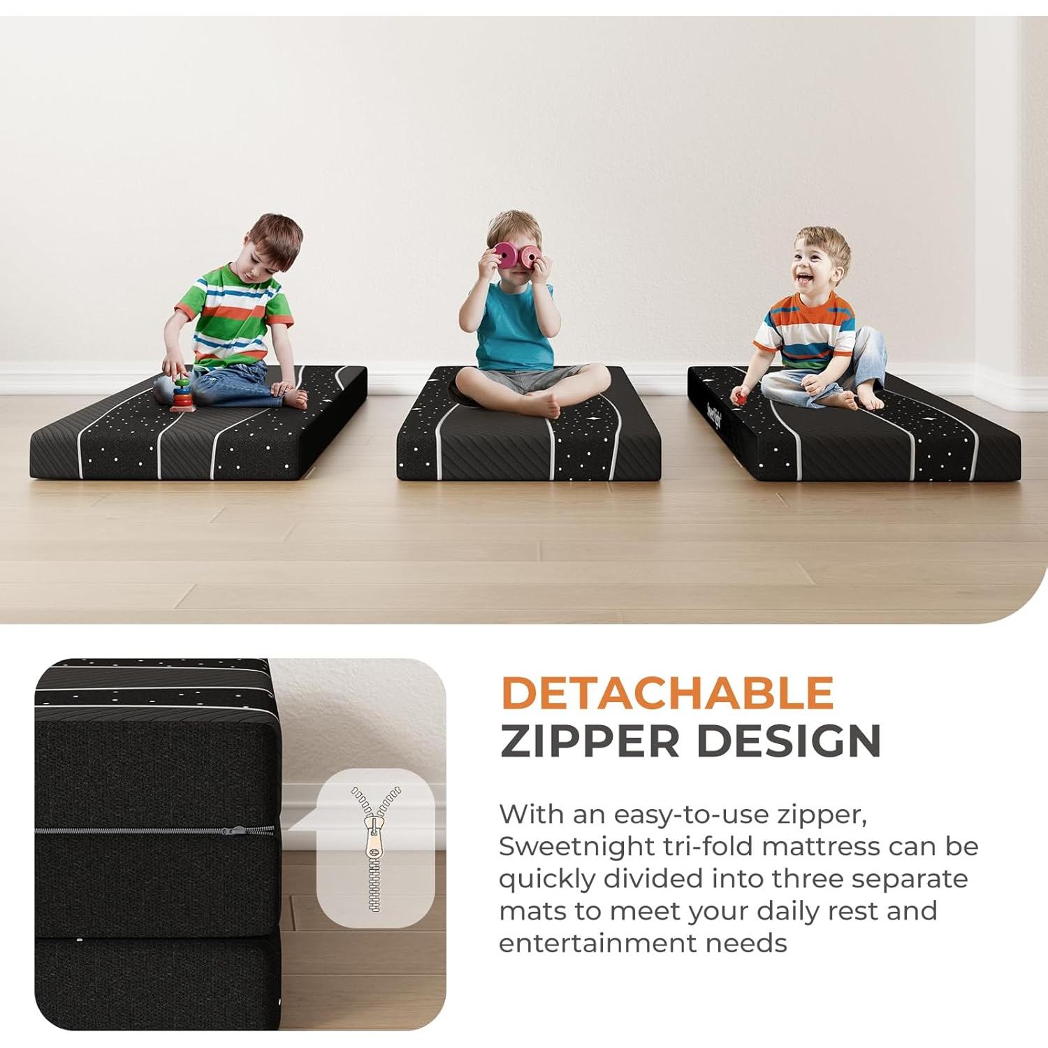 Colchón Plegable Sweetnight 10 cm Espuma Doble para Camping