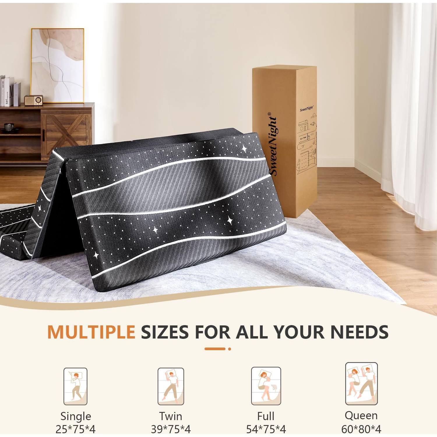 Colchón Plegable Sweetnight 10 cm Espuma Doble para Camping