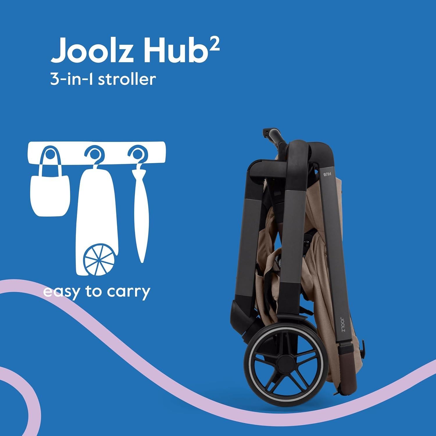 Cuna Compacta Joolz Hub2 para Recién Nacidos - 3.45 kg, UPF 50+