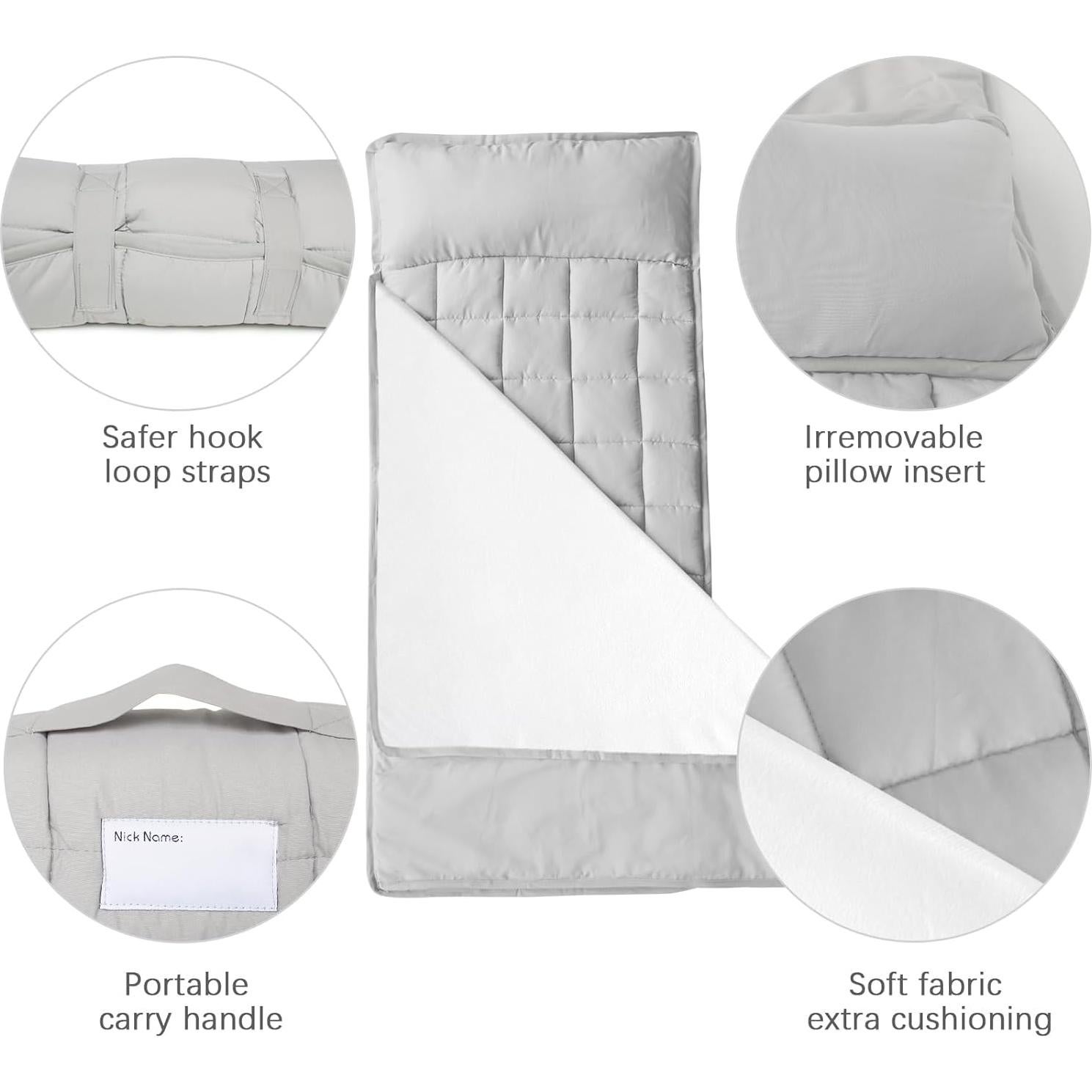 Esteras de Siesta Biloban para Niños - 2 Unidades, Microfibra, 127x53cm