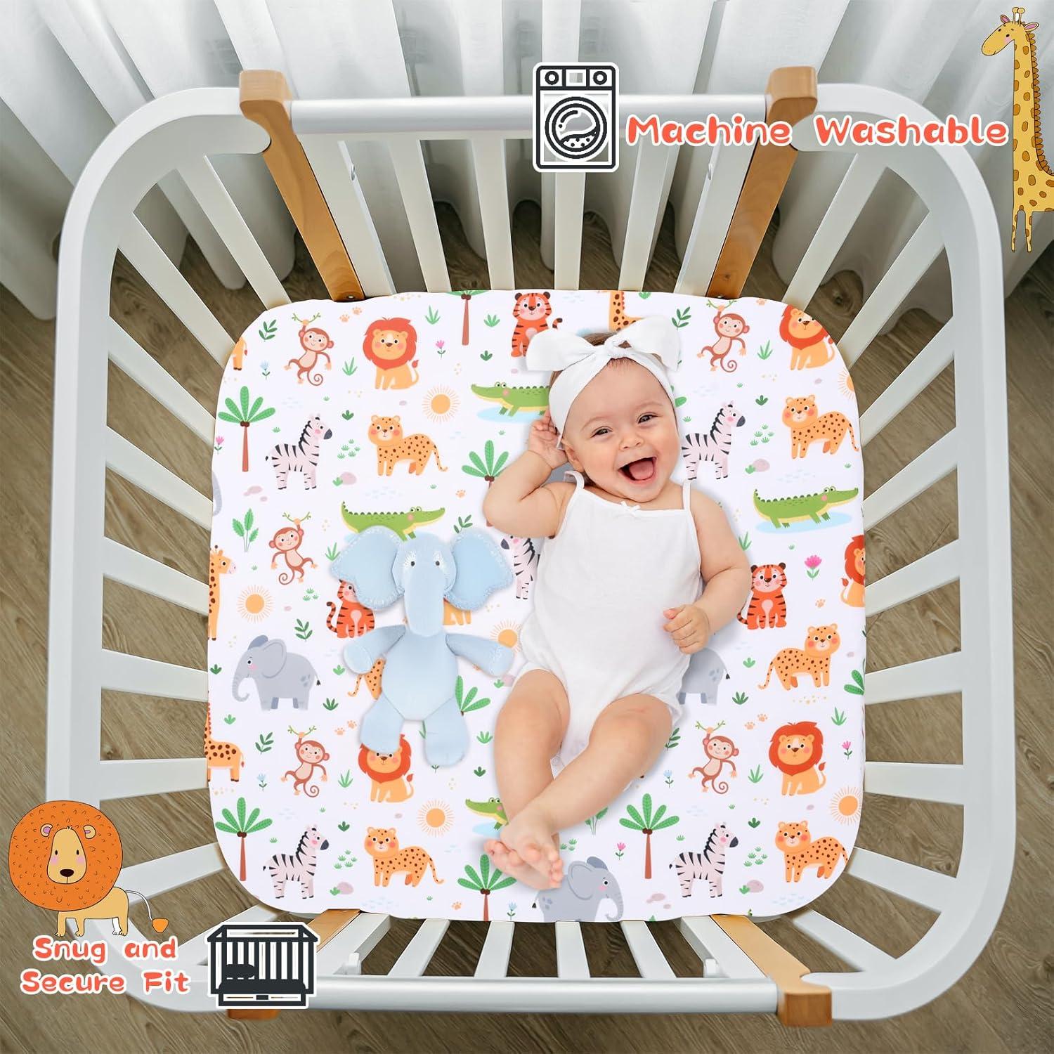 Sábanas Ajustadas Cloele para Parque Infantil 91x91 cm Animales