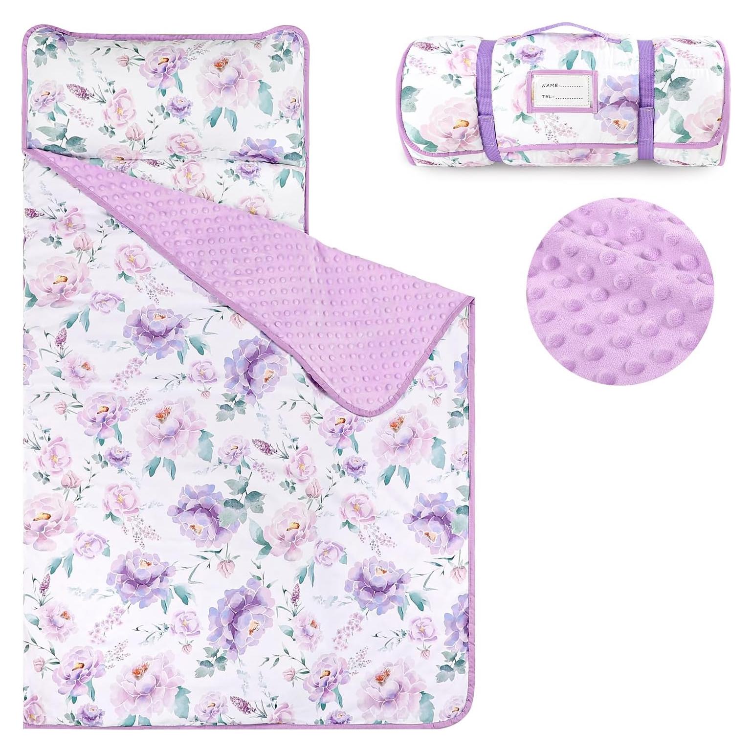 Alfombra de Siesta HNHUAMING Morado Claro 137x56cm con Almohada