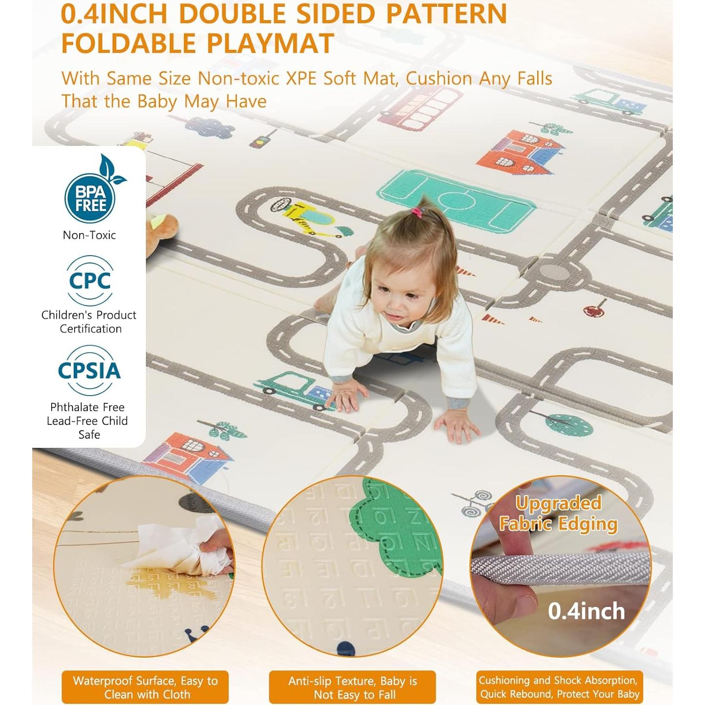 Parque Infantil Grande BPP01 - 200x150x68 cm, Seguro y Ecológico