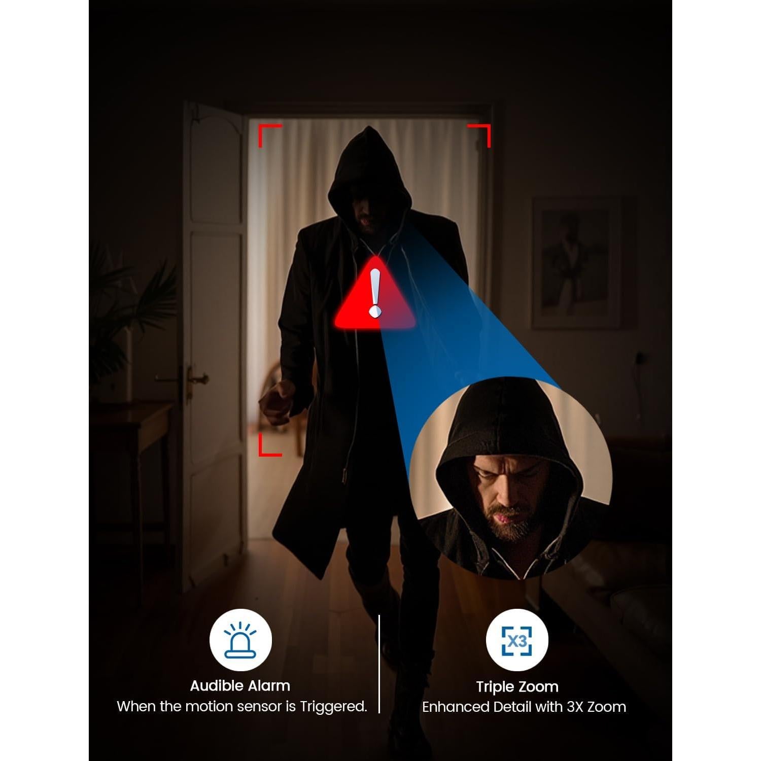 Cámara de Seguridad para Mascotas Viigytek X20 2K con Audio