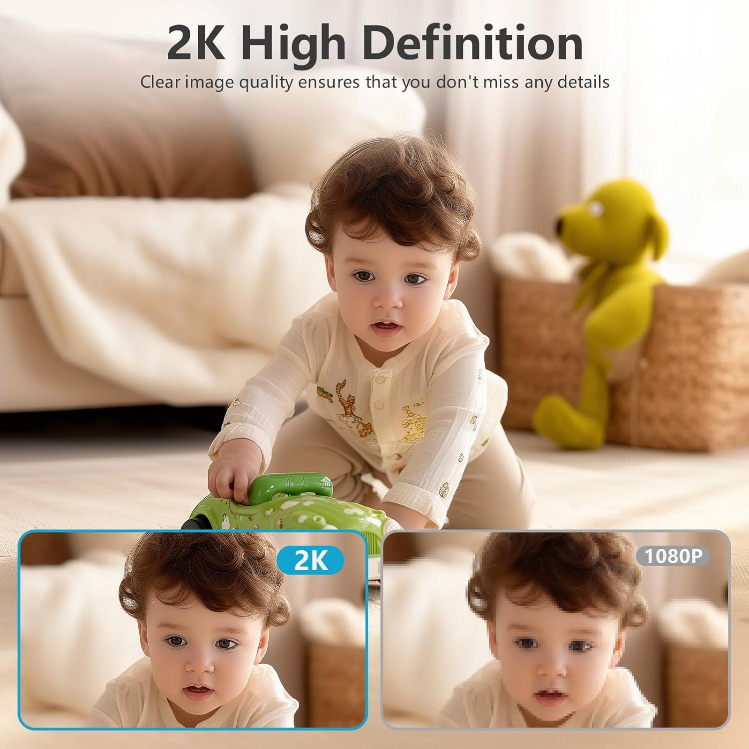 Cámara de Seguridad Interior TBCR 2K Doble Lente 360° WiFi