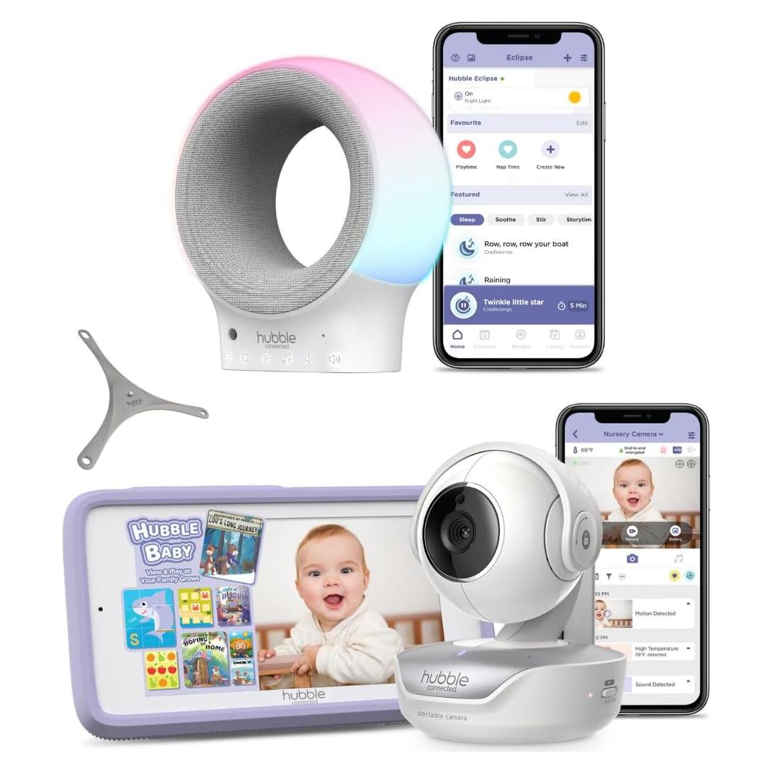 Monitor Inteligente Hubble Nursery Pal Touch 5" WiFi Bebés