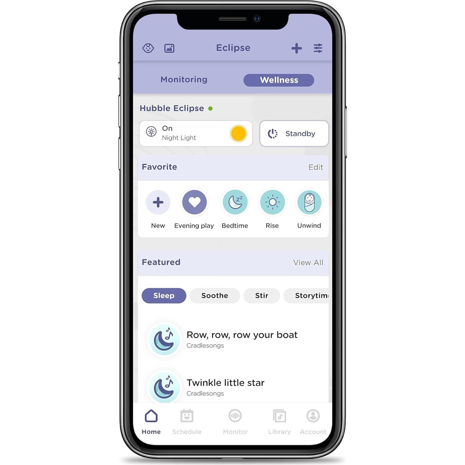 Monitor Inteligente Hubble Nursery Pal Touch 5" WiFi Bebés