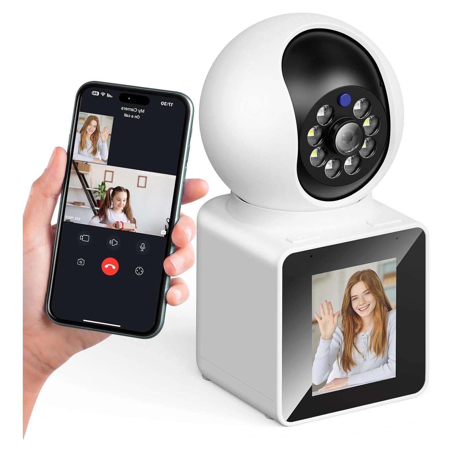 Cámara de Video Bidireccional NAZRIO 2K con Visión Nocturna