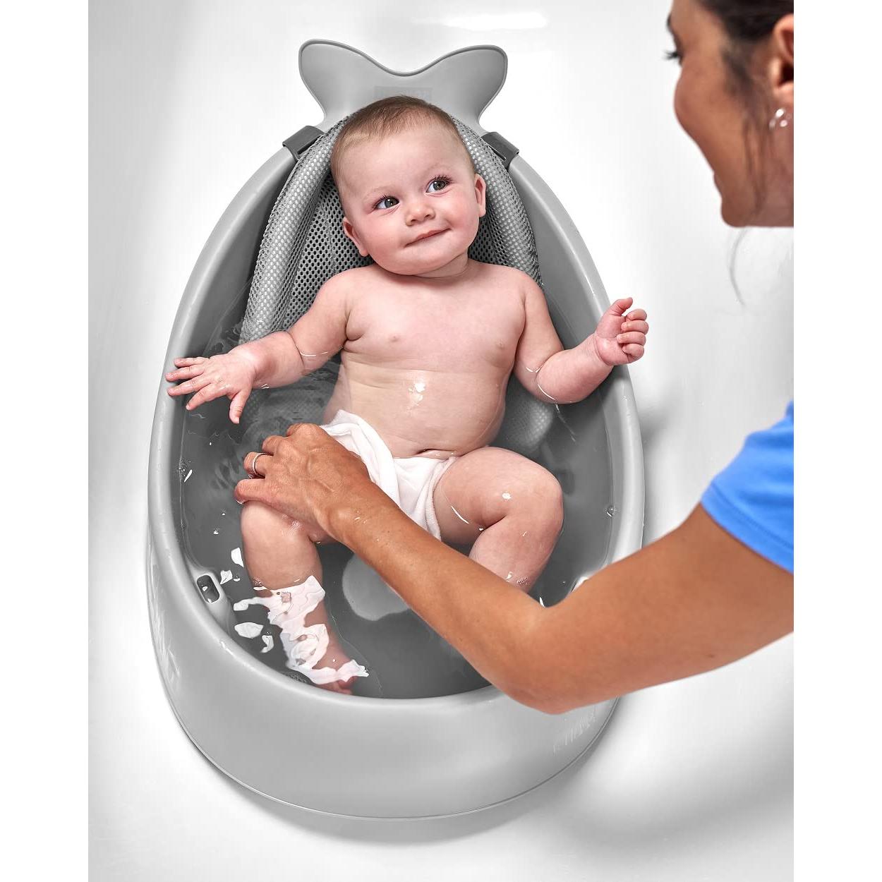 Bañera para Bebés Skip Hop Moby 3 Etapas - Gris