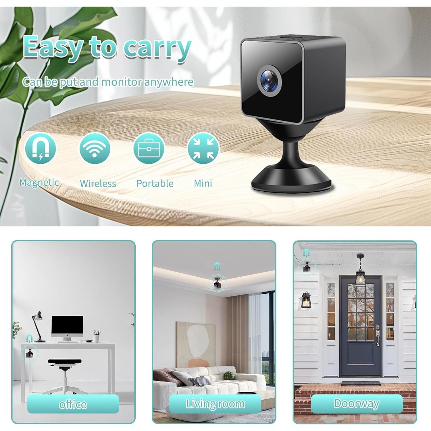 Mini Cámara de Seguridad Inalámbrica HowKow X11 1080P HD