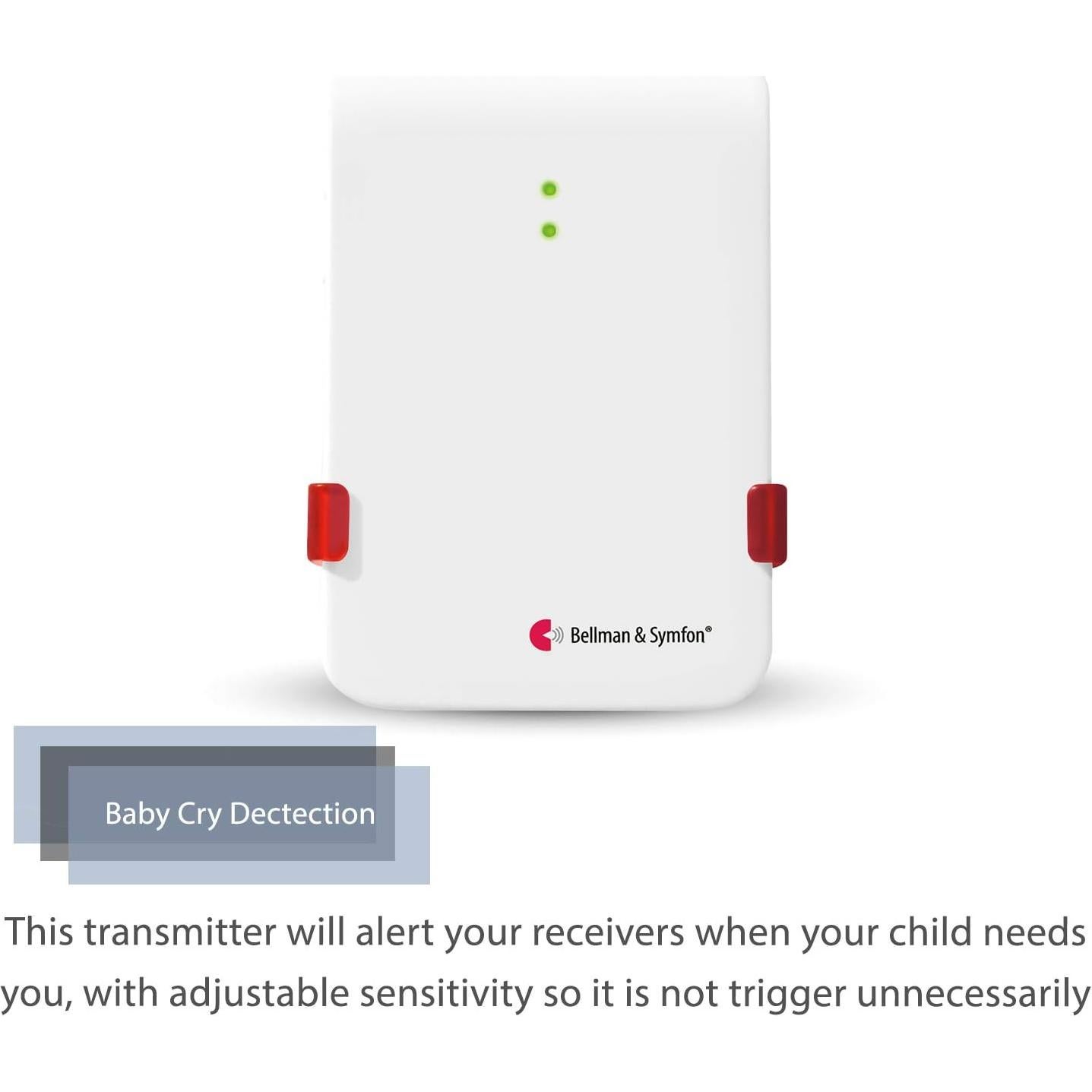 Monitor Inalámbrico de Llanto de Bebé Bellman & Symfon - Receptor de Páginas Sin WiFi