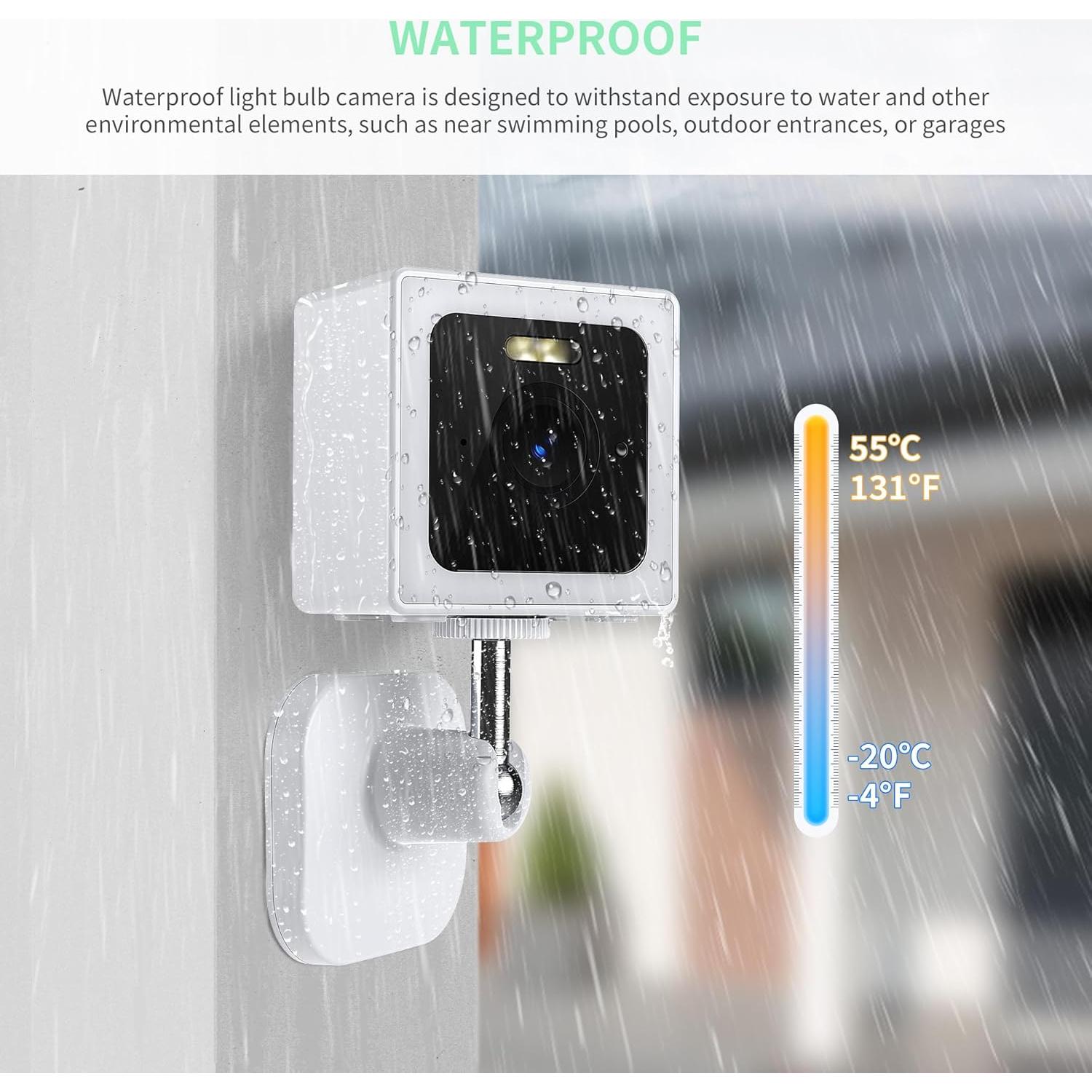Cámara de Seguridad EDSACE 2K Wi-Fi IP65 con Visión Nocturna