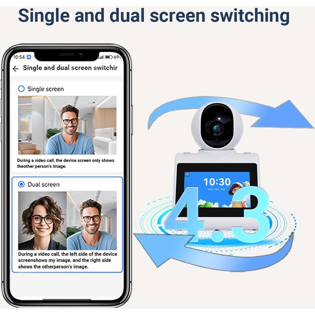 Cámara de Seguridad Interior 4K KUKA con Voz Inteligente
