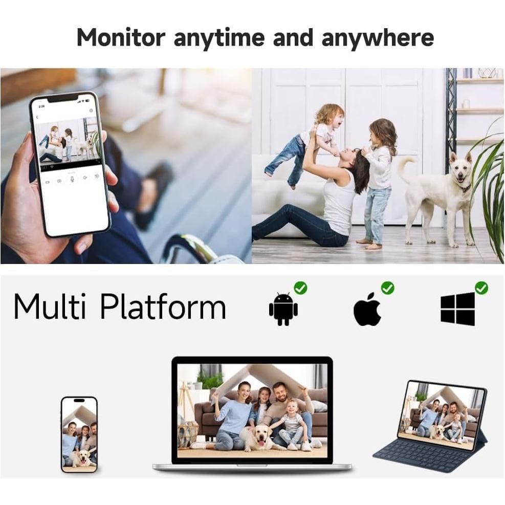Cámara de Seguridad Rraycom T1 2K WiFi Interior 4MP