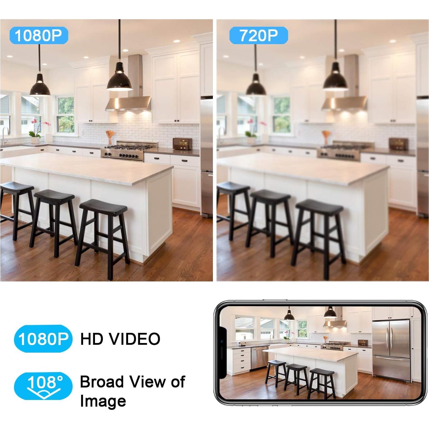 Cámara de Seguridad Inalámbrica XODO E4, Full HD 1080P, 2 Unidades