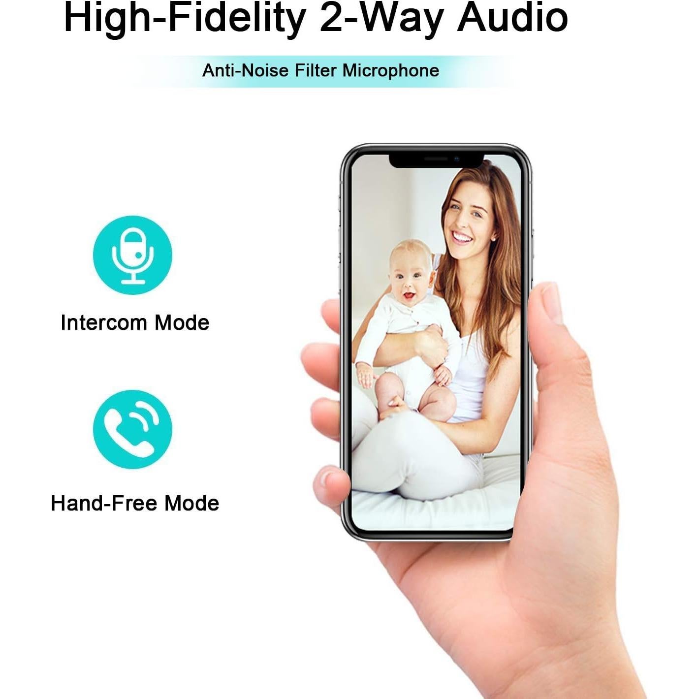 Cámara de Seguridad Inalámbrica XODO E4, Full HD 1080P, 2 Unidades