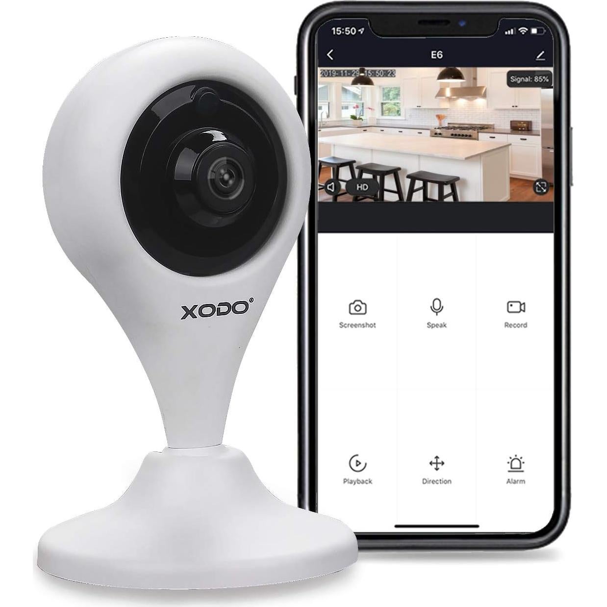 Cámara de Seguridad Inalámbrica XODO E4, Full HD 1080P, 2 Unidades