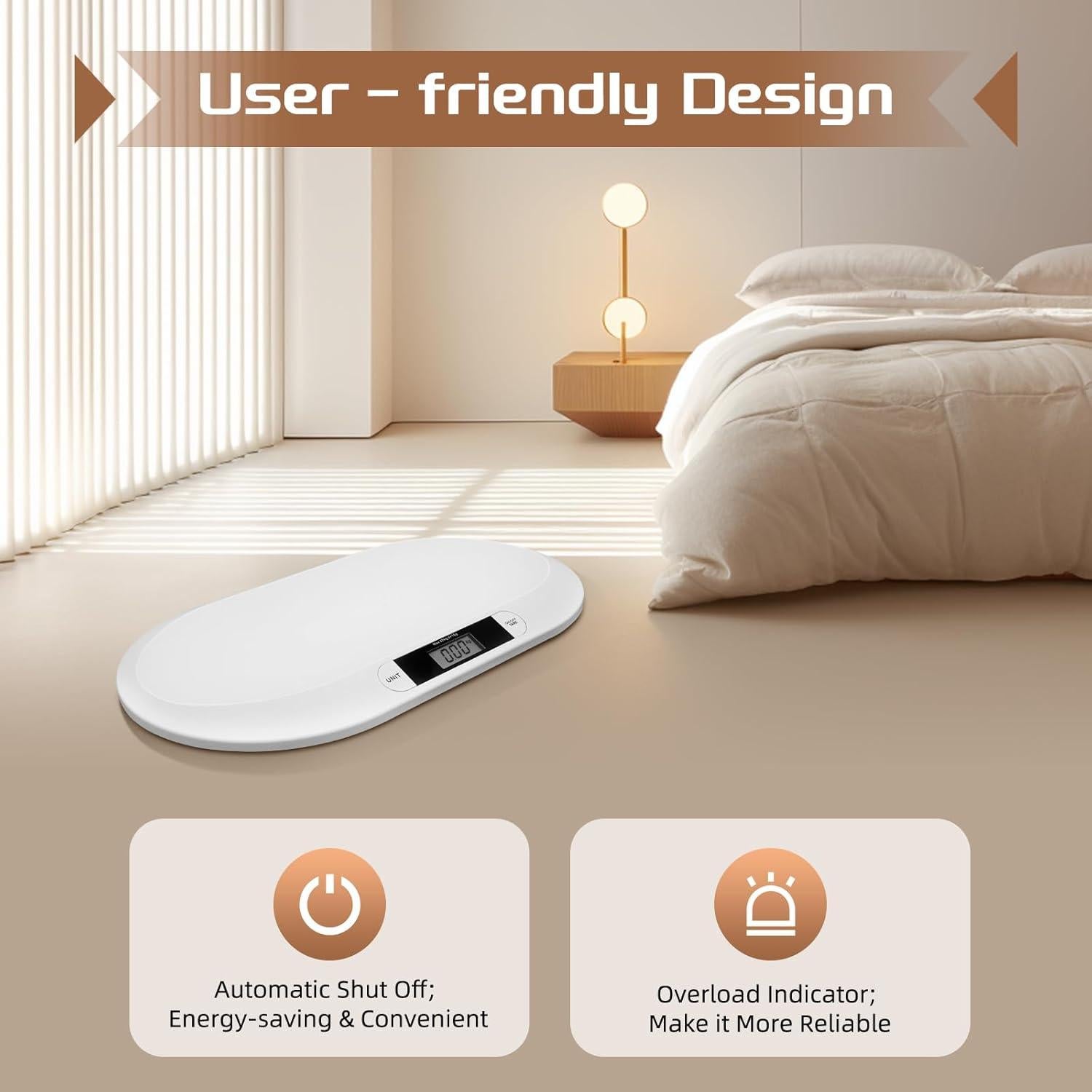 Escala Digital para Bebés CAIHAOA 20kg Alta Precisión LCD