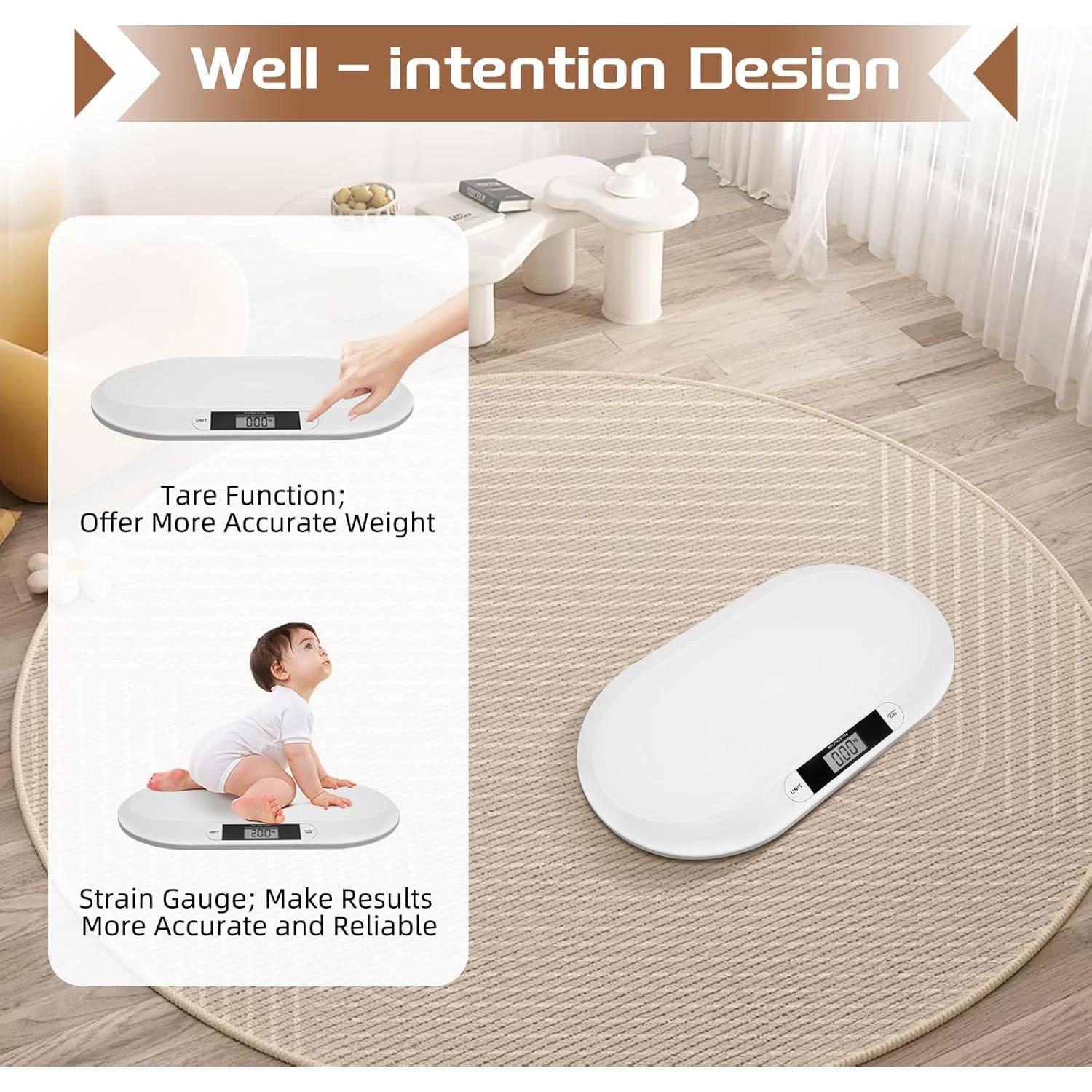 Escala Digital para Bebés CAIHAOA 20kg Alta Precisión LCD