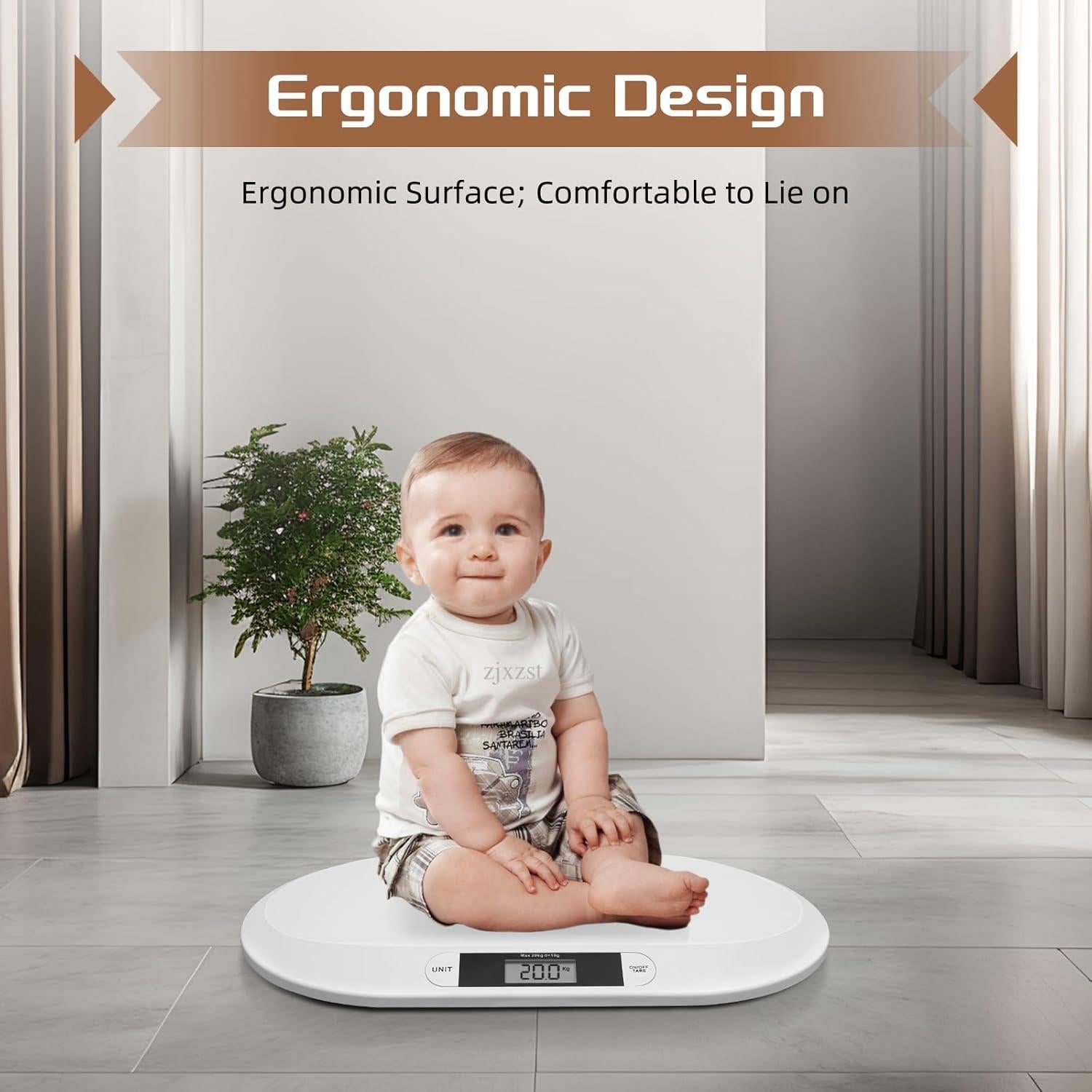 Escala Digital para Bebés CAIHAOA 20kg Alta Precisión LCD