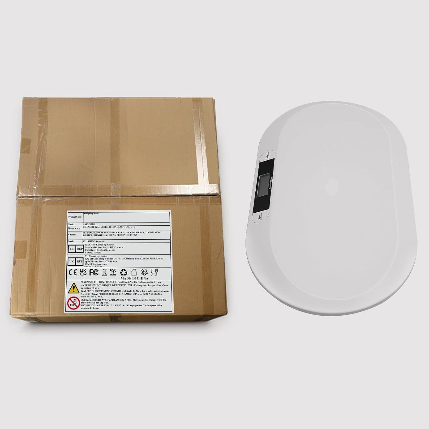 Escala Digital para Bebés CAIHAOA 20kg Alta Precisión LCD