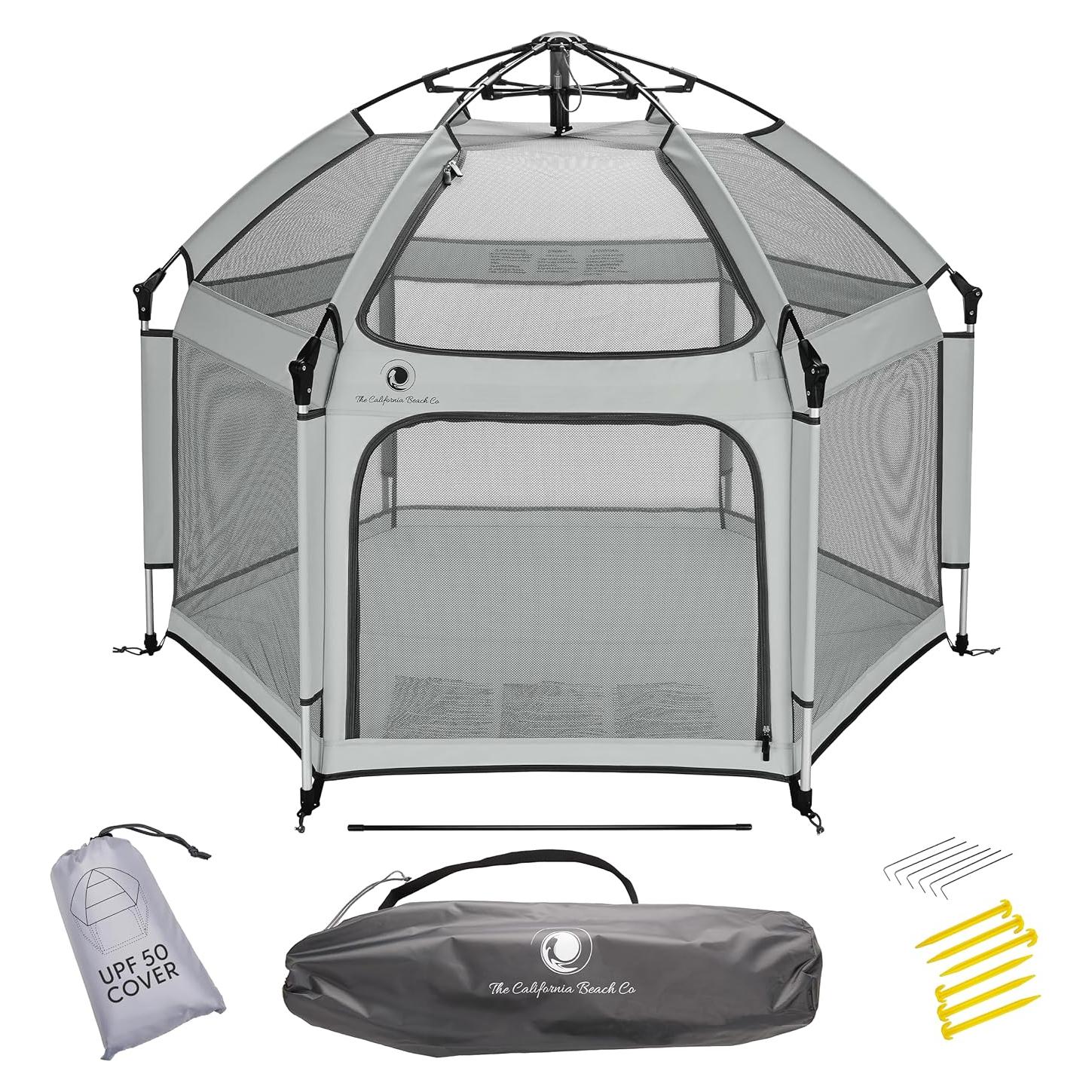 Parque Infantil Plegable Pop 'N Go Gris Claro - 150x134 cm